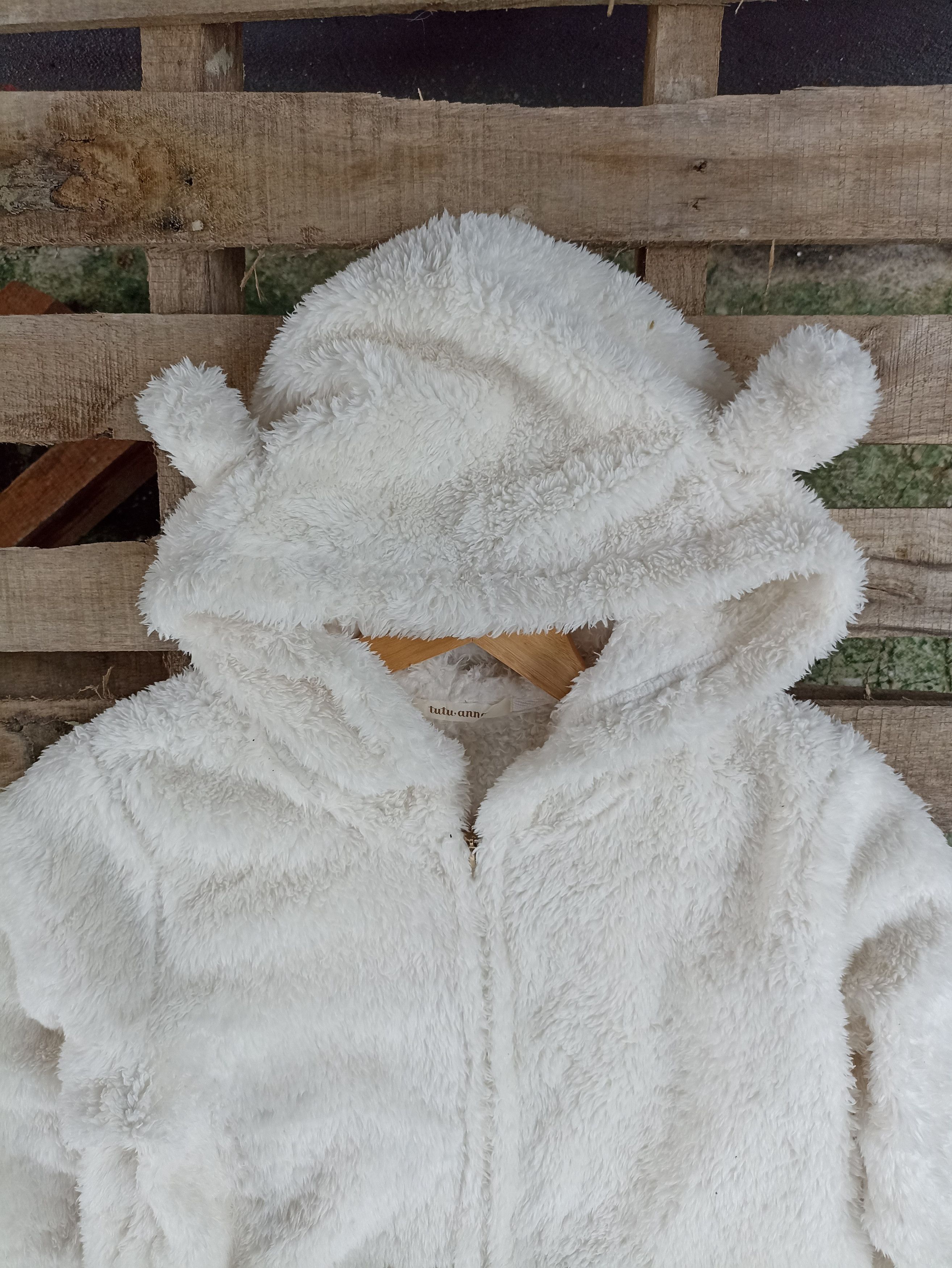 Japanese Brand (Women) tutu anna fuzzy fleece bear ear hoodie Size M / US 6-8 / IT 42-44 - 2 Thumbnail