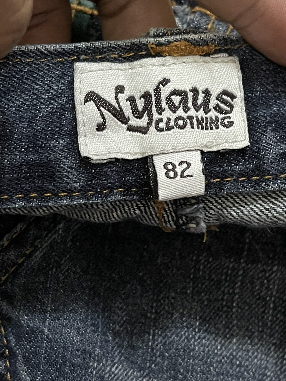 Japanese Brand Nylaus Double Waist Denim Jeans