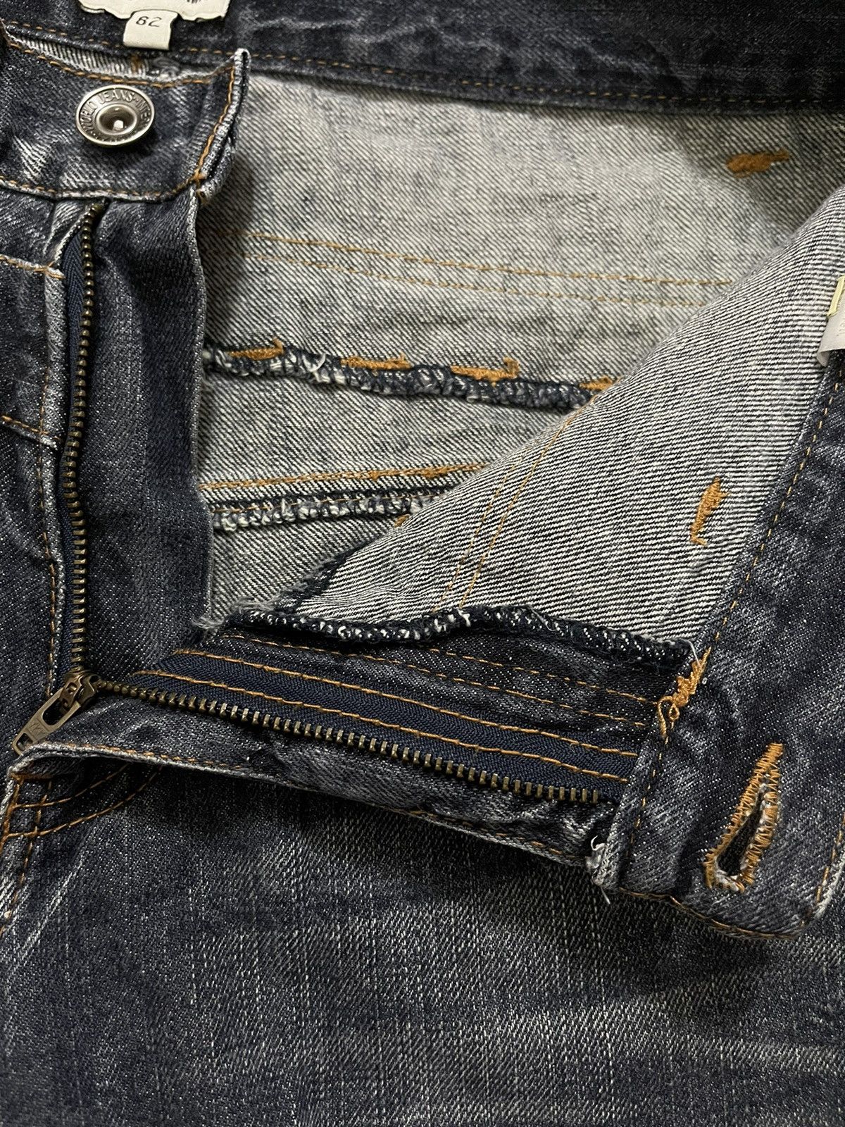 Japanese Brand Nylaus Double Waist Denim Jeans