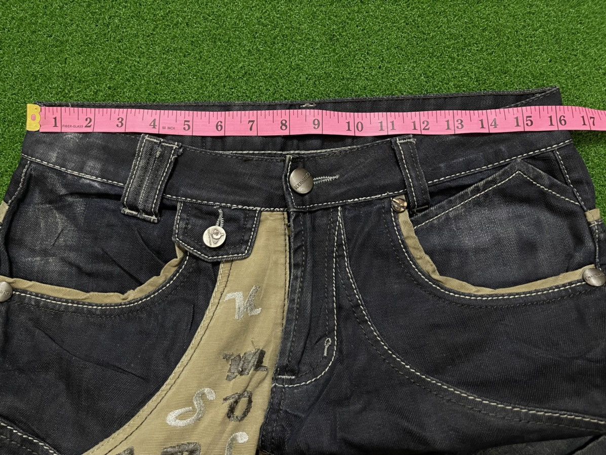 Japanese Brand K&M Jeans Patchwork Denim Pants Size US 32 / EU 48 - 8 Thumbnail