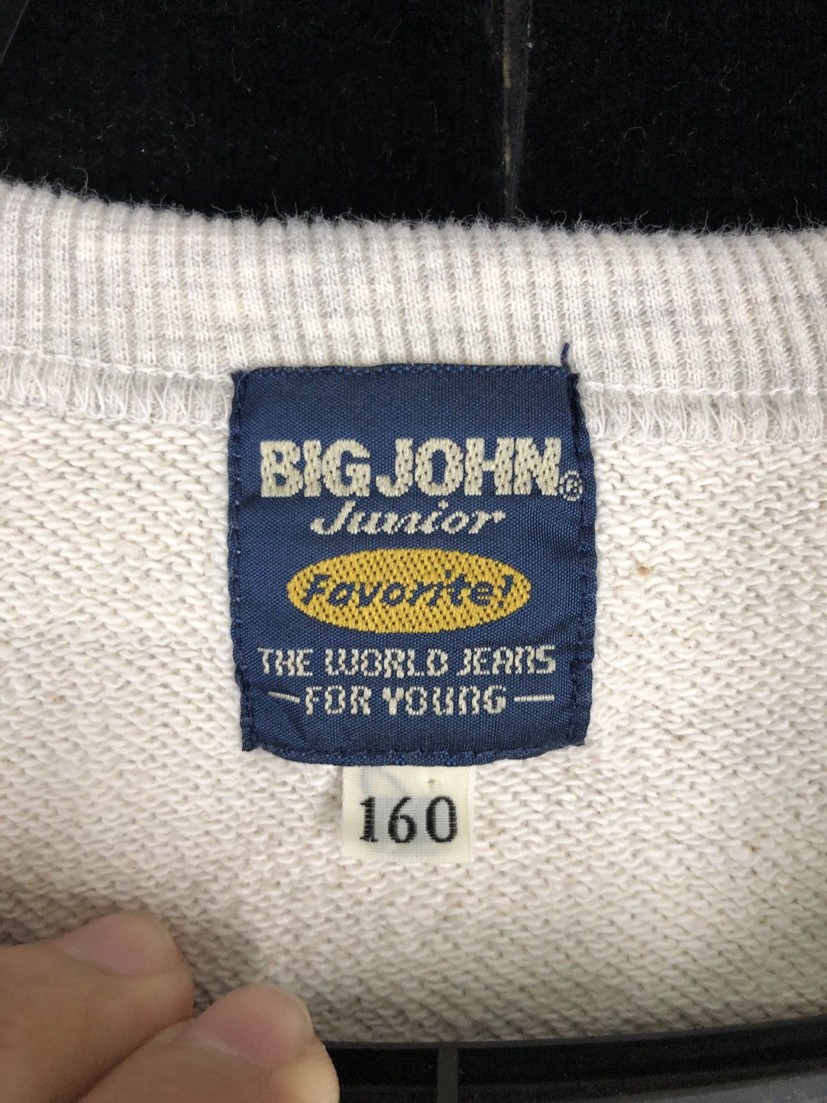 Big John × Japanese Brand × Vintage Vintage 90s Big john Junior Big Logo Sweatshirt Size US M / EU 48-50 / 2 - 6 Thumbnail
