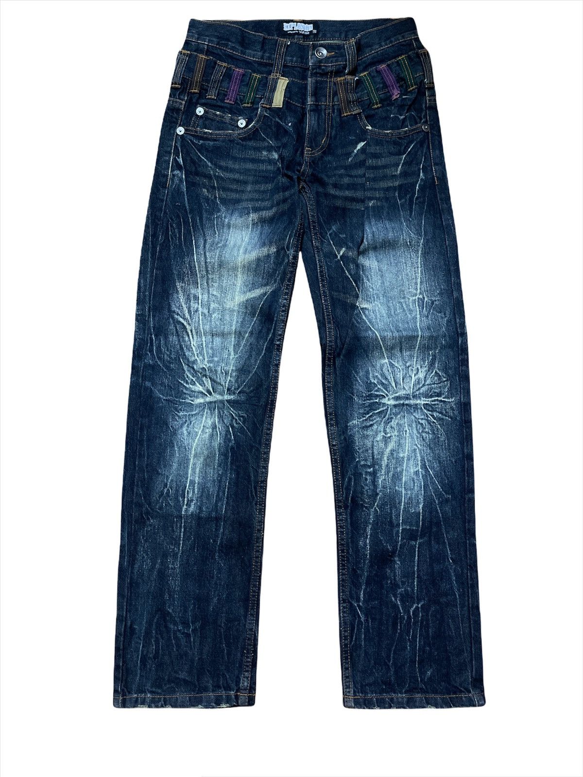 Designer × Japanese Brand Japanese Brand Nylaus Double Waist Denim Jeans Size US 29 - 1 Thumbnail