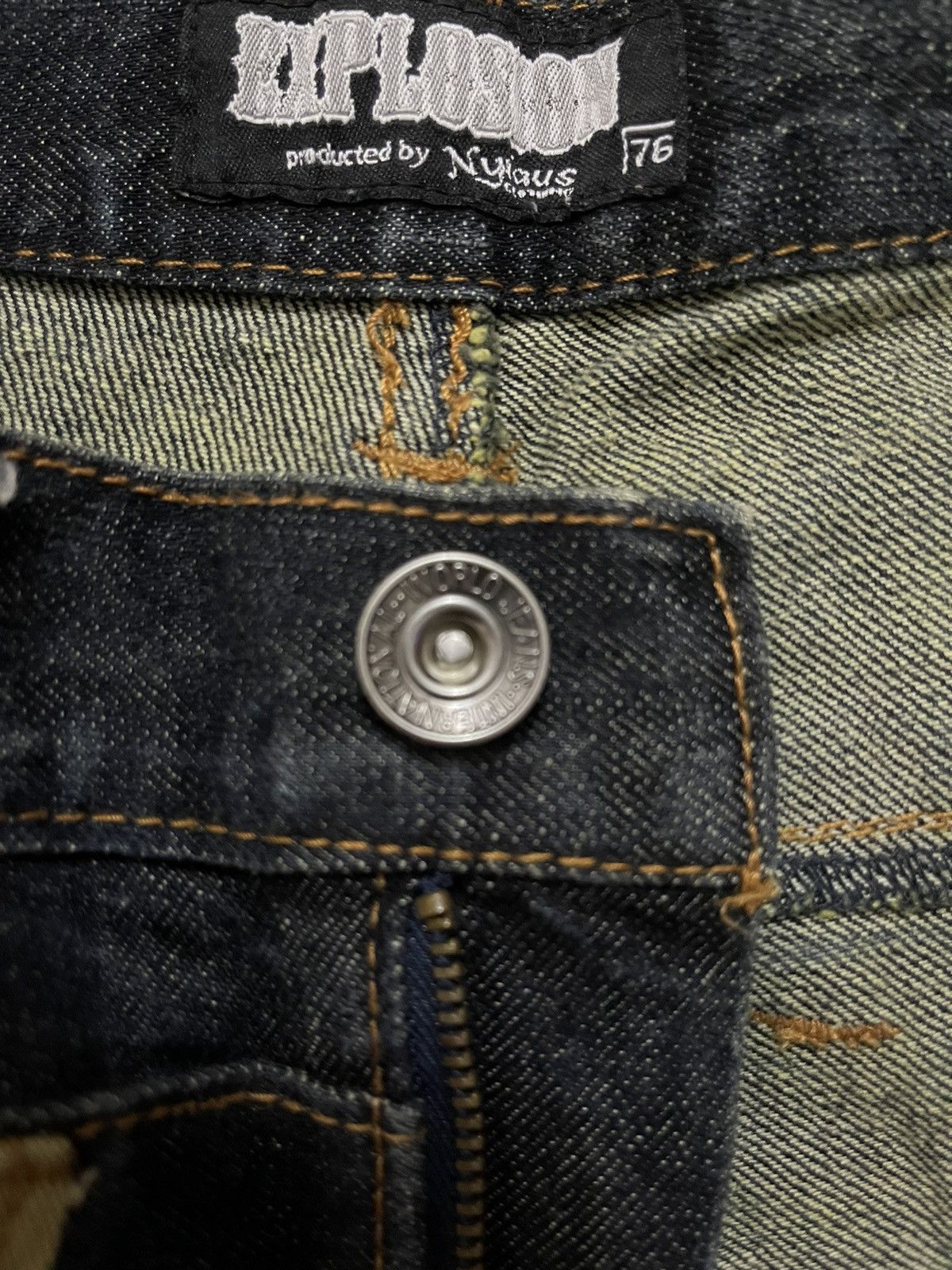 Designer × Japanese Brand Japanese Brand Nylaus Double Waist Denim Jeans Size US 29 - 4 Thumbnail