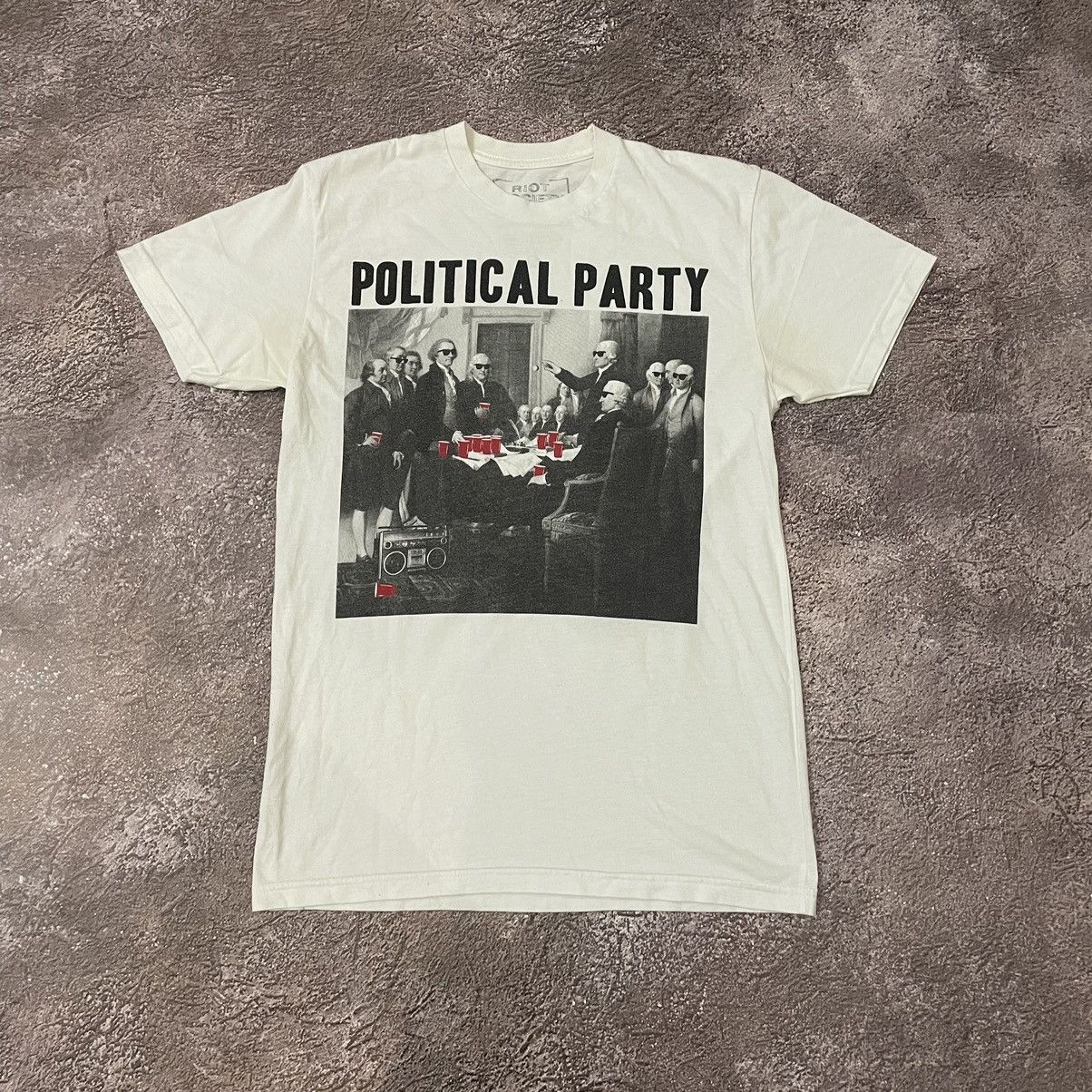 Vintage Vintage Y2K ADULT Tee Political Party Buymypiece M Size US M / EU 48-50 / 2 - 3 Thumbnail