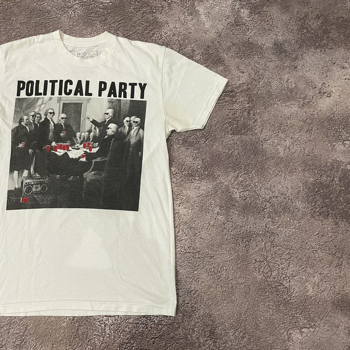 Vintage Vintage Y2K ADULT Tee Political Party Buymypiece M Size US M / EU 48-50 / 2 - 2 Thumbnail