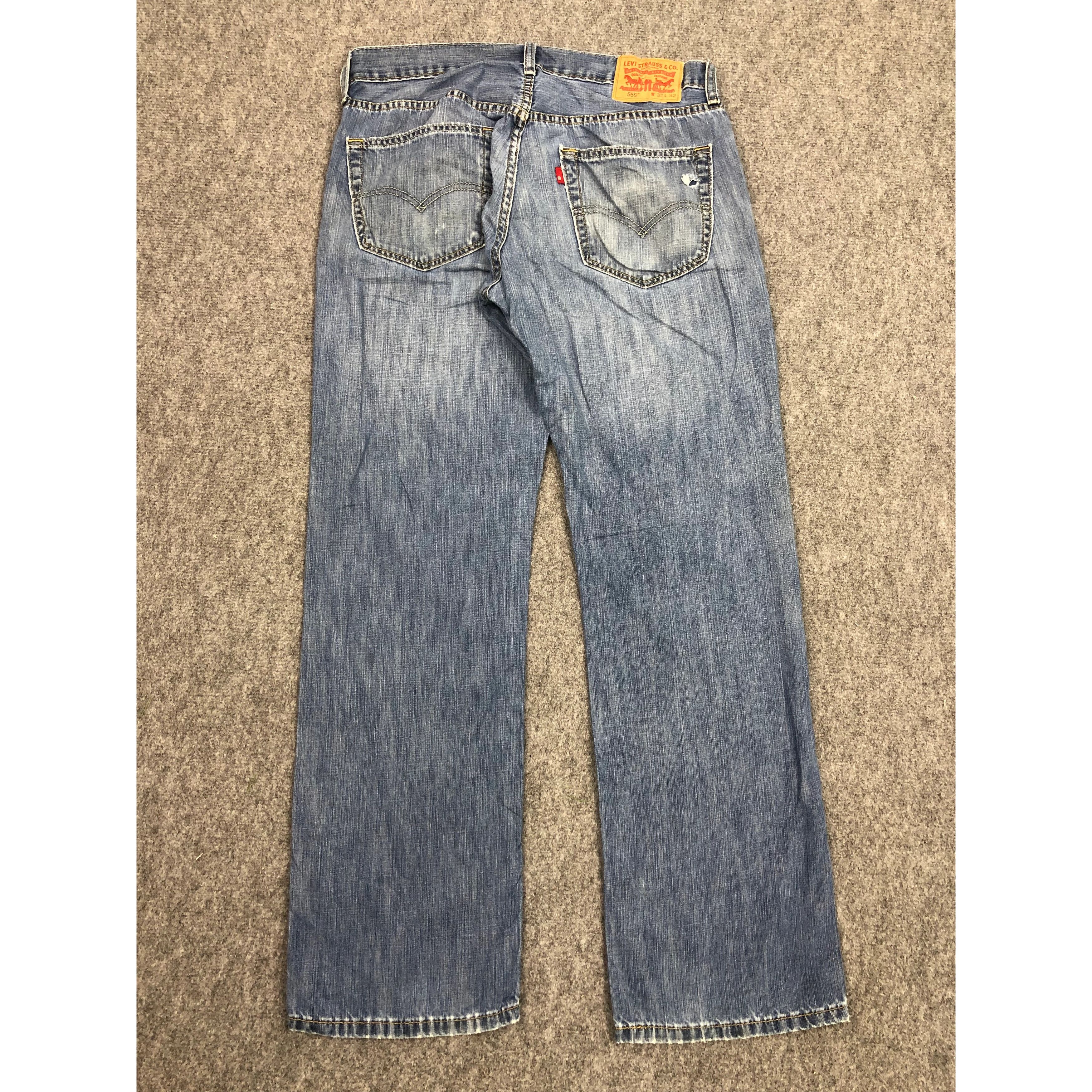 Levi's Vintage Levis 559 Denim Blue Jeans DP0292 Size US 34 / EU 50 - 2 Thumbnail
