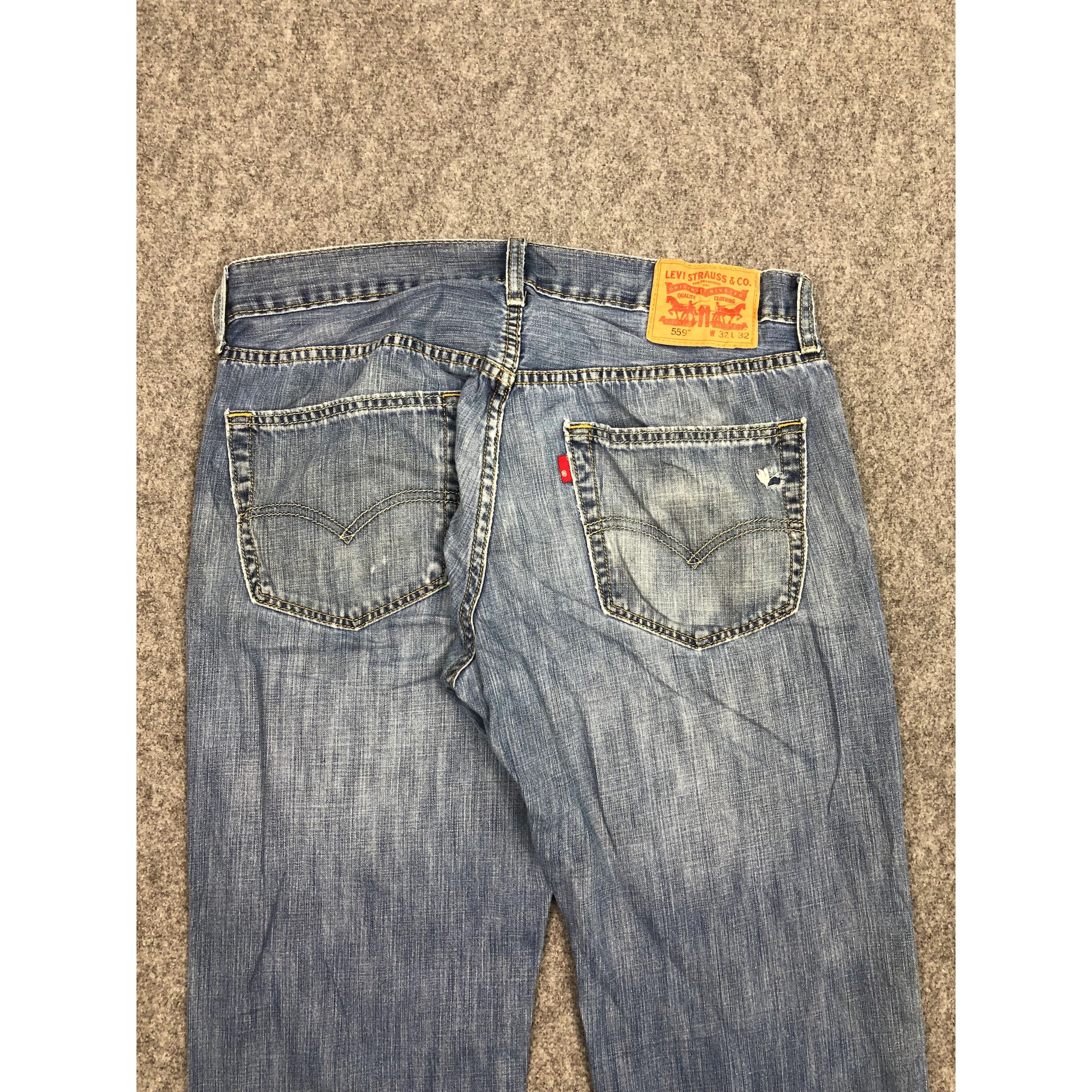 Levi's Vintage Levis 559 Denim Blue Jeans DP0292 Size US 34 / EU 50 - 4 Thumbnail