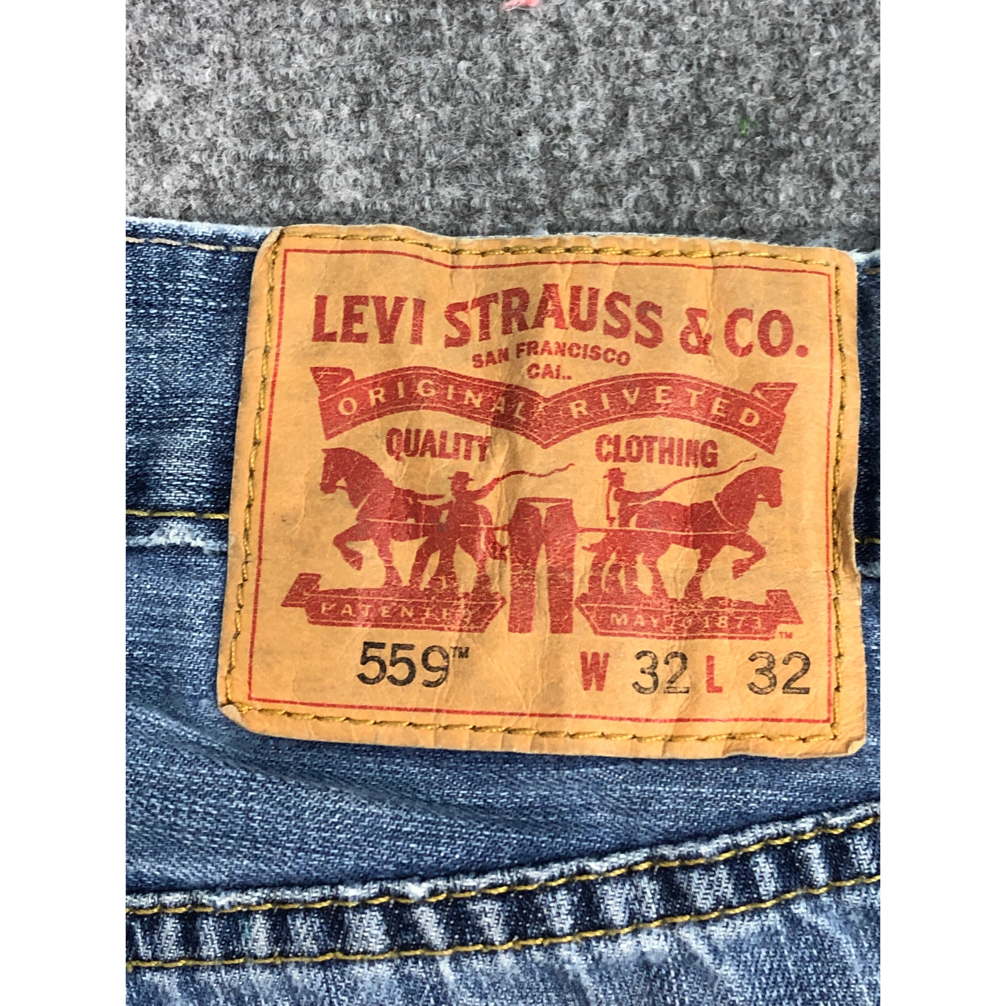 Levi's Vintage Levis 559 Denim Blue Jeans DP0292 Size US 34 / EU 50 - 5 Thumbnail