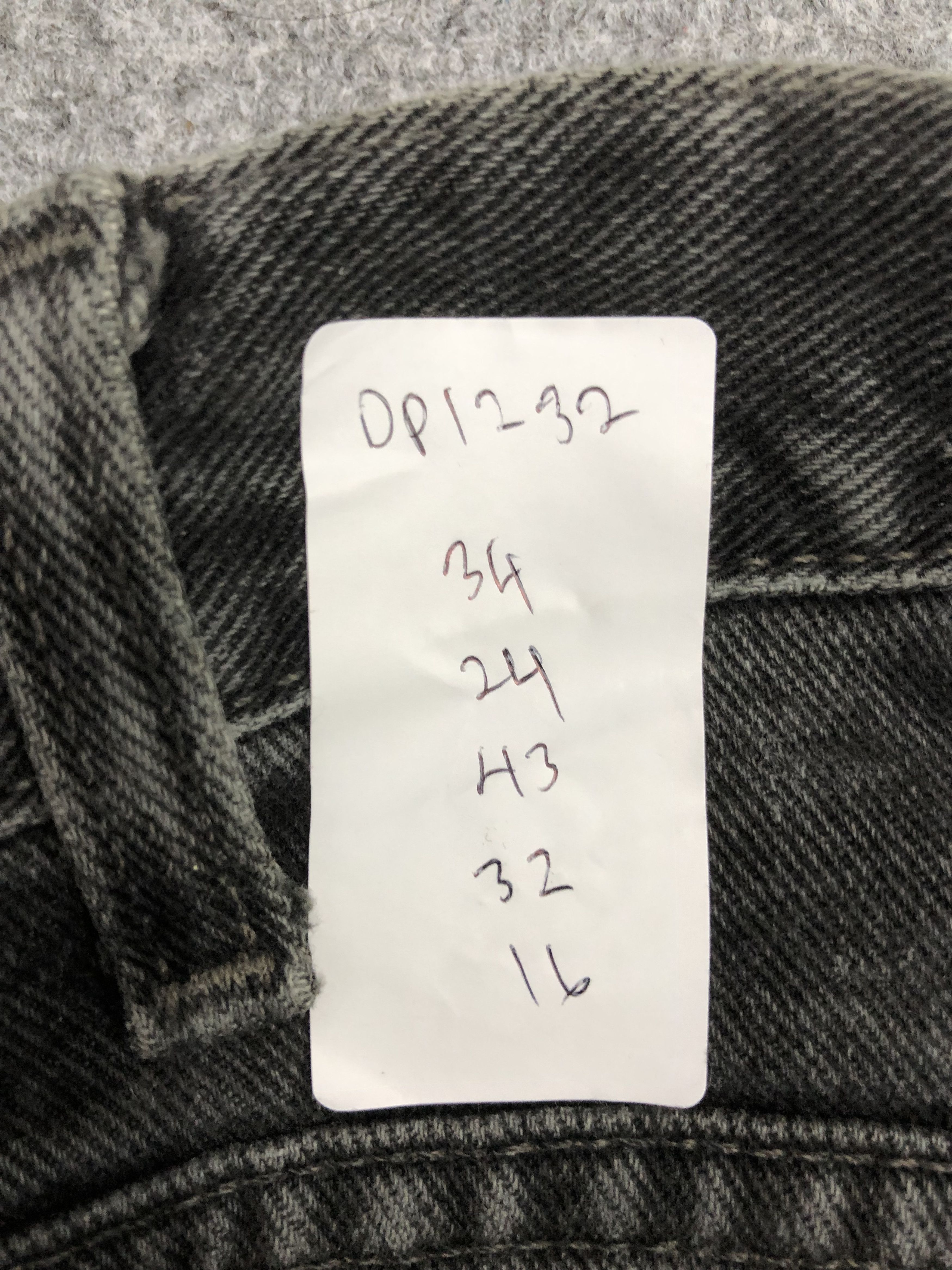 Levi's Vintage 90s Levis 505 Acid Wash Snow Wash Black Denim DP1232 Size US 34 / EU 50 - 12 Thumbnail