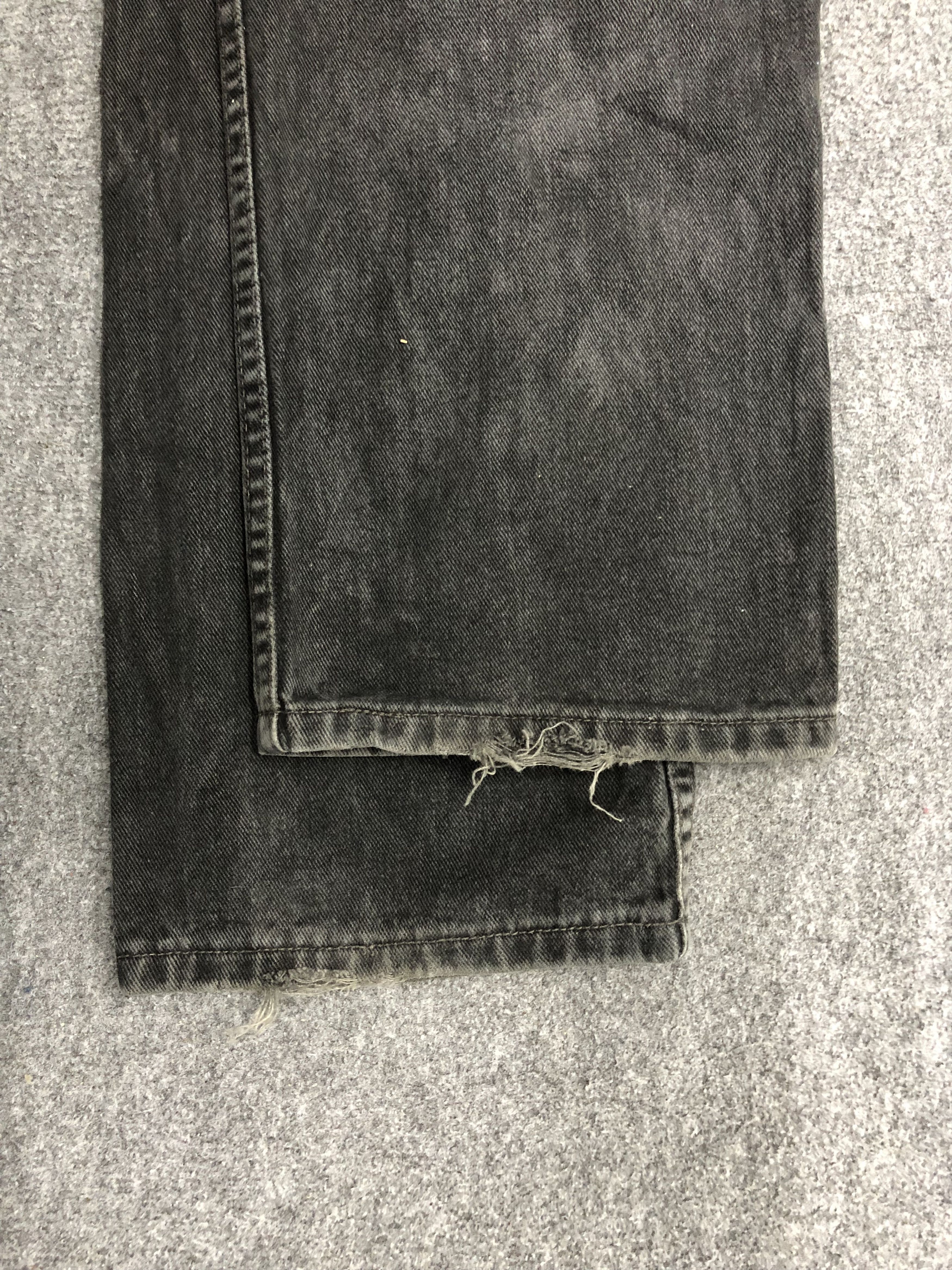 Levi's Vintage 90s Levis 505 Acid Wash Snow Wash Black Denim DP1232 Size US 34 / EU 50 - 11 Thumbnail