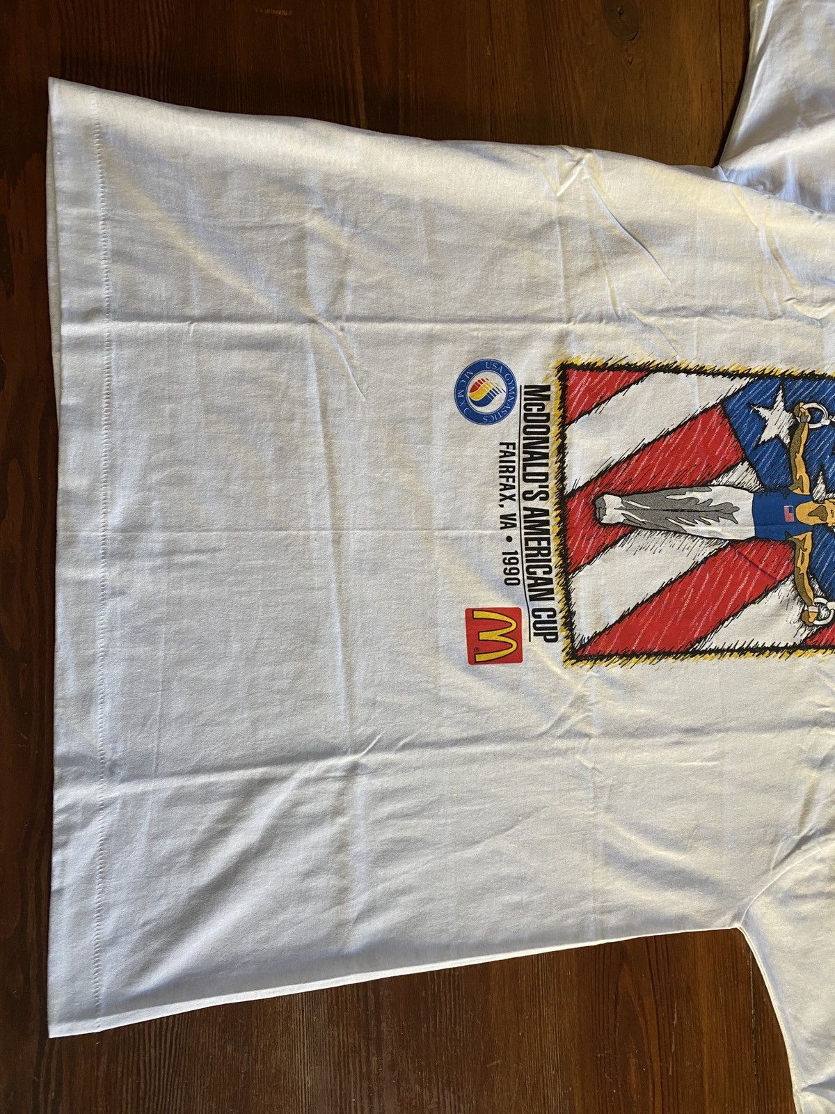 Vintage Vintage 1990 Gymnastics McDonald’s Cup Single Stitch Tee Size US XL / EU 56 / 4 - 5 Thumbnail