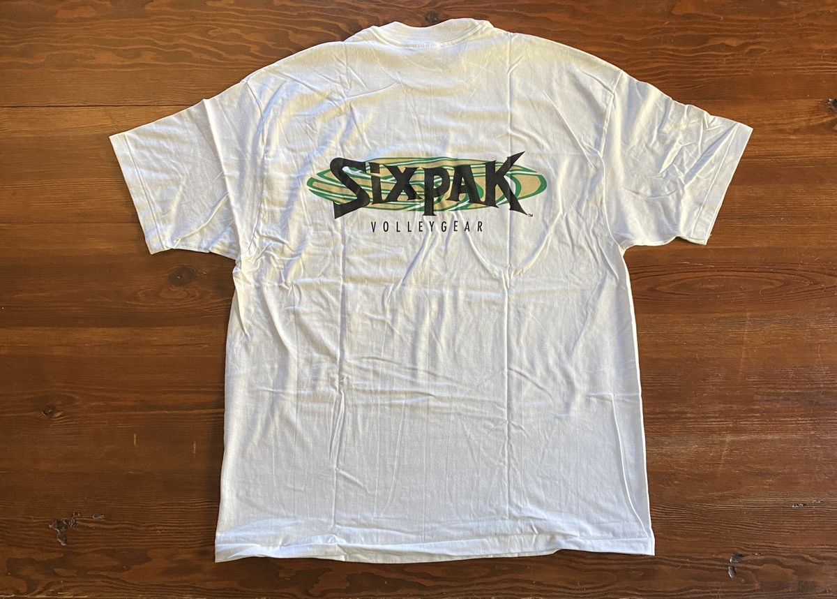 Hanes Vintage 90’s Six Pak VolleyGear Volleyball Single Stitch Tee Size US XL / EU 56 / 4 - 1 Thumbnail