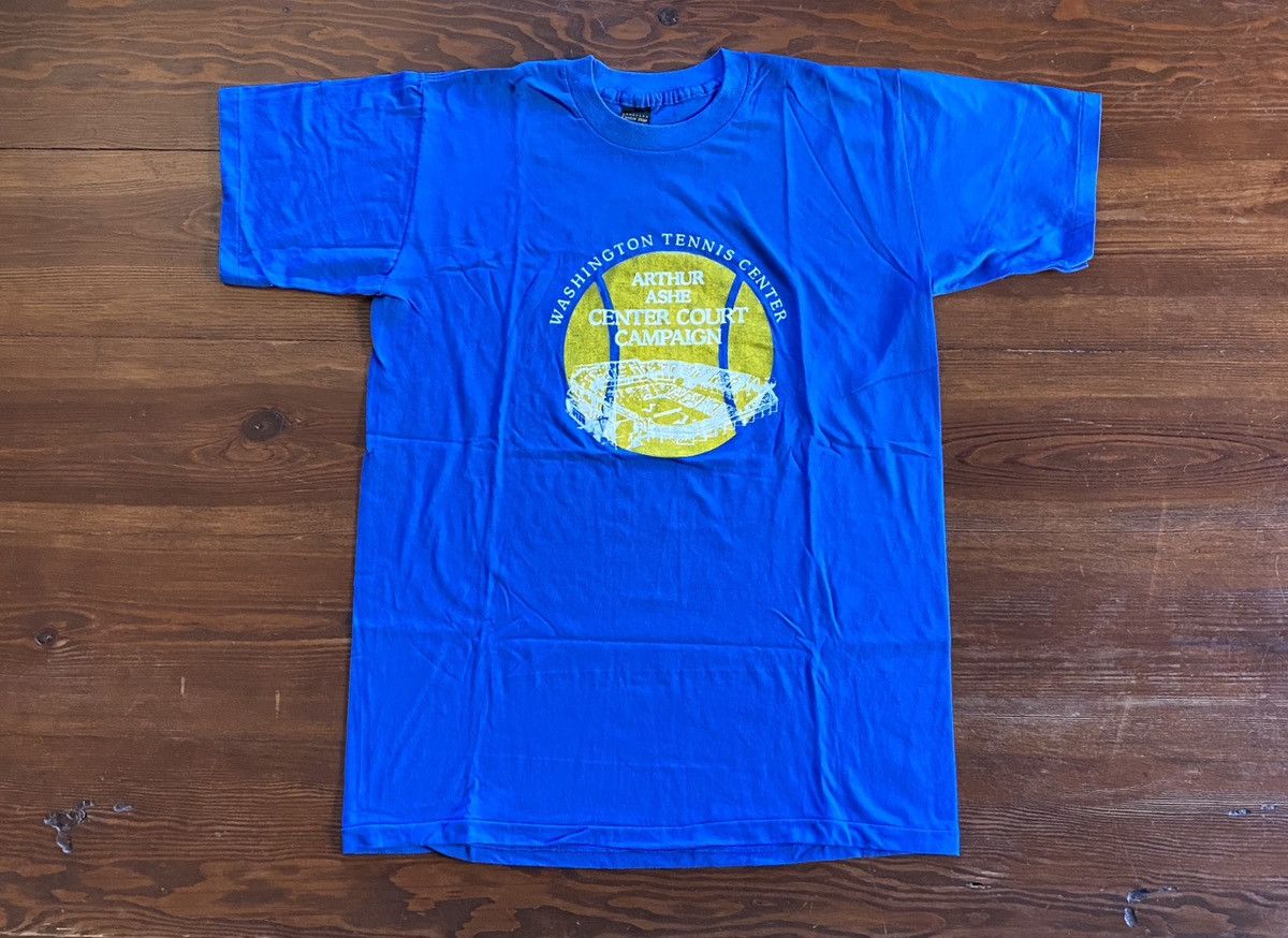 Vintage Vintage 70’s Arthur Ashe Washington Tennis Single Stitch Tee Size US XL / EU 56 / 4 - 1 Thumbnail