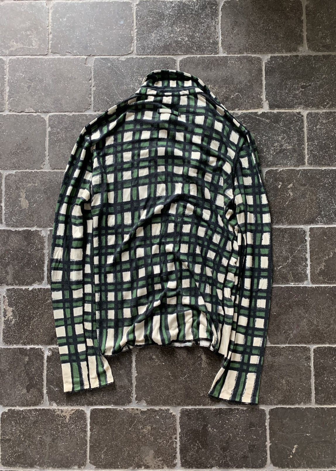 Jean Paul Gaultier × Vintage Vintage Jean Paul Gaultier Printed Plaid Shirt Homme Japan Size US S / EU 44-46 / 1 - 3 Thumbnail