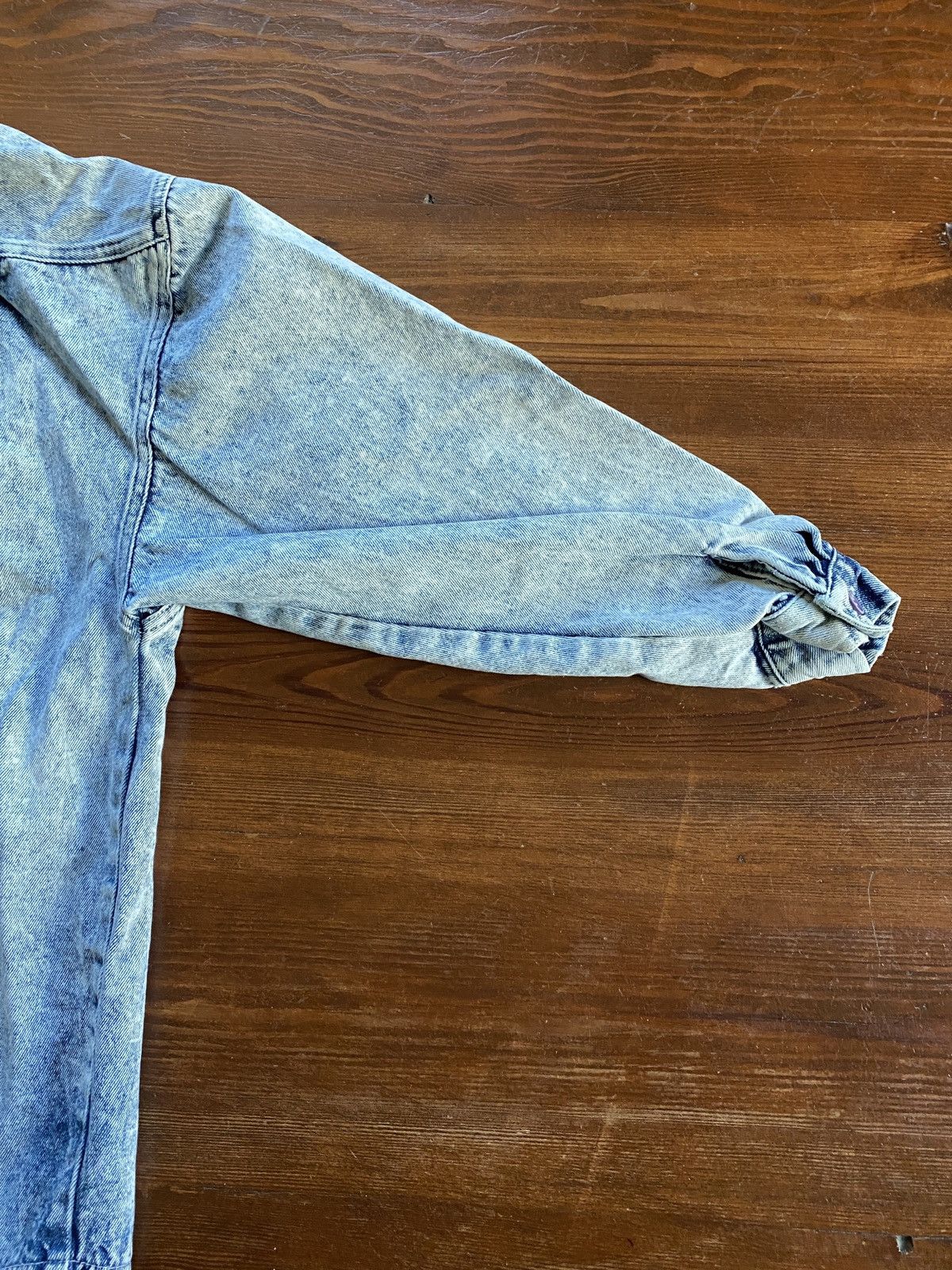 Vintage Vintage 80’s Acid Wash Women’s Long Sleeve Denim Button Up Size L / US 10 / IT 46 - 12 Thumbnail