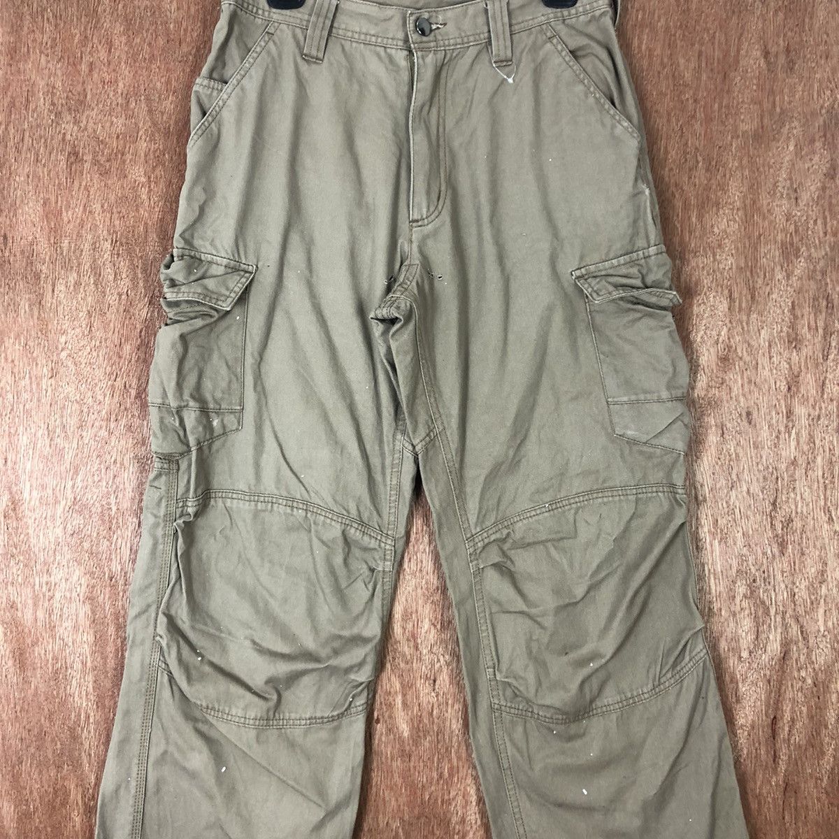 Japanese Brand DLL The Tough Brown Multipocket Cargo Pants #C1116 Size US 28 / EU 44 - 4 Thumbnail