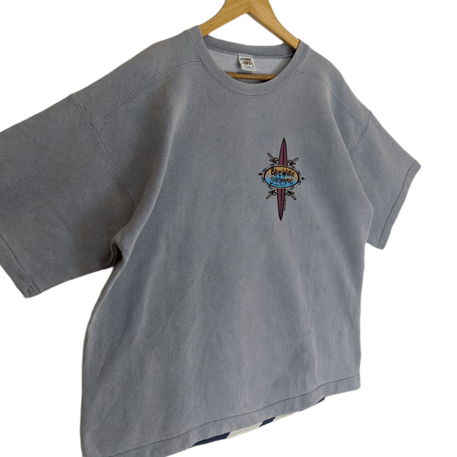 Vintage 90's CRAZY SHIRTS Hawaii Blue Water Surfboards Sweatshirt Size US L / EU 52-54 / 3 - 3 Thumbnail