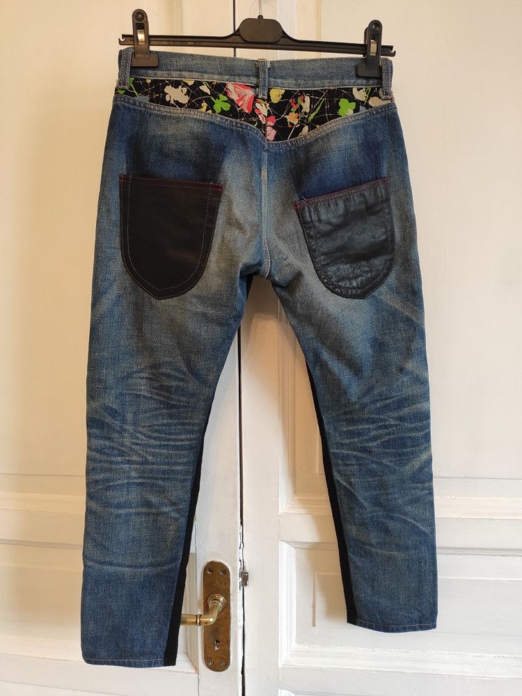 Comme des Garcons Patchworn cropped wool & denim pants.Like Undercover Size 28" / US 6 / IT 42 - 4 Thumbnail