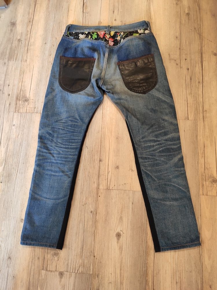 Comme des Garcons Patchworn cropped wool & denim pants.Like Undercover Size 28" / US 6 / IT 42 - 1 Thumbnail