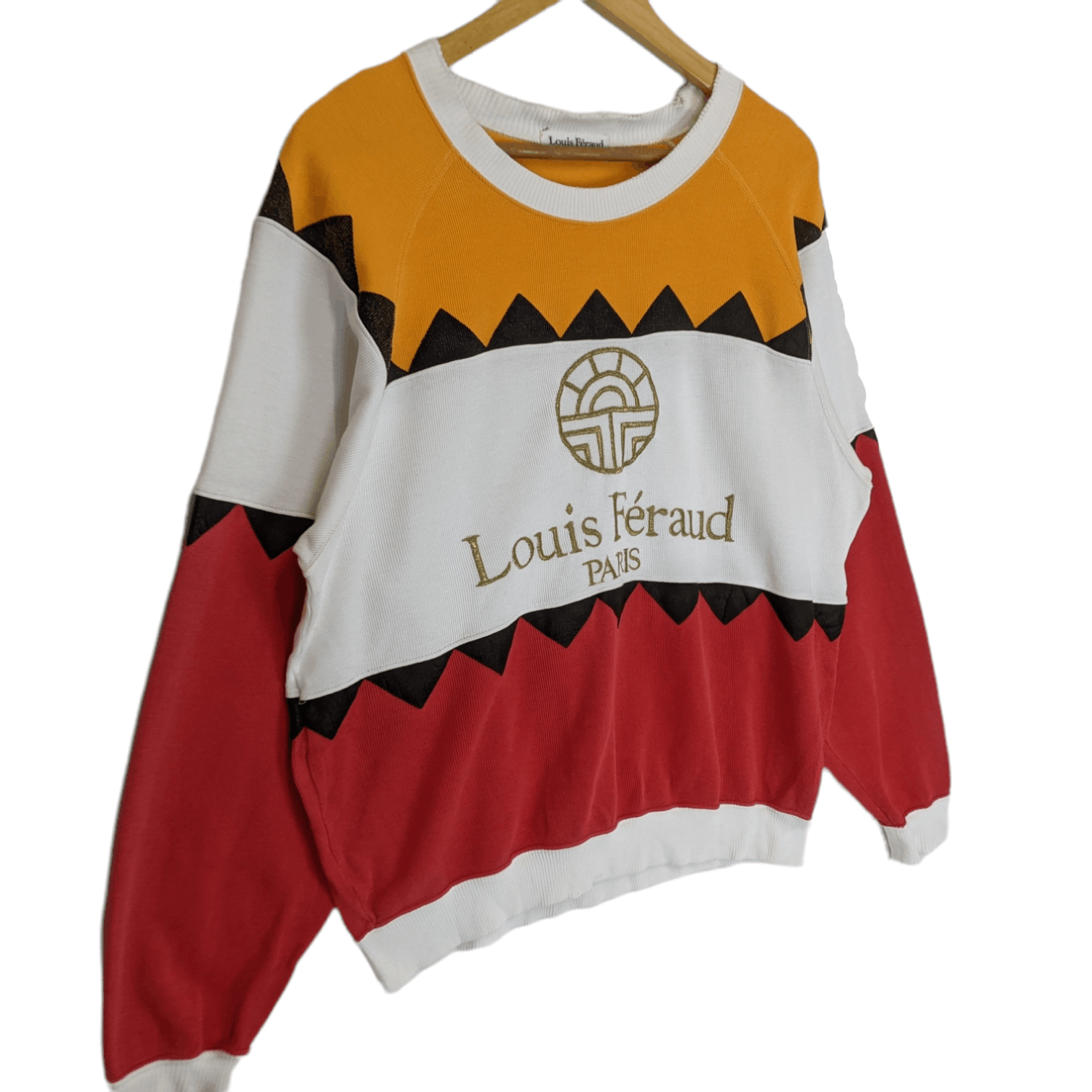 Louis Feraud LOUIS FERAUD Big Logo Spell Out Multicolor Sweatshirt Size US M / EU 48-50 / 2 - 3 Thumbnail