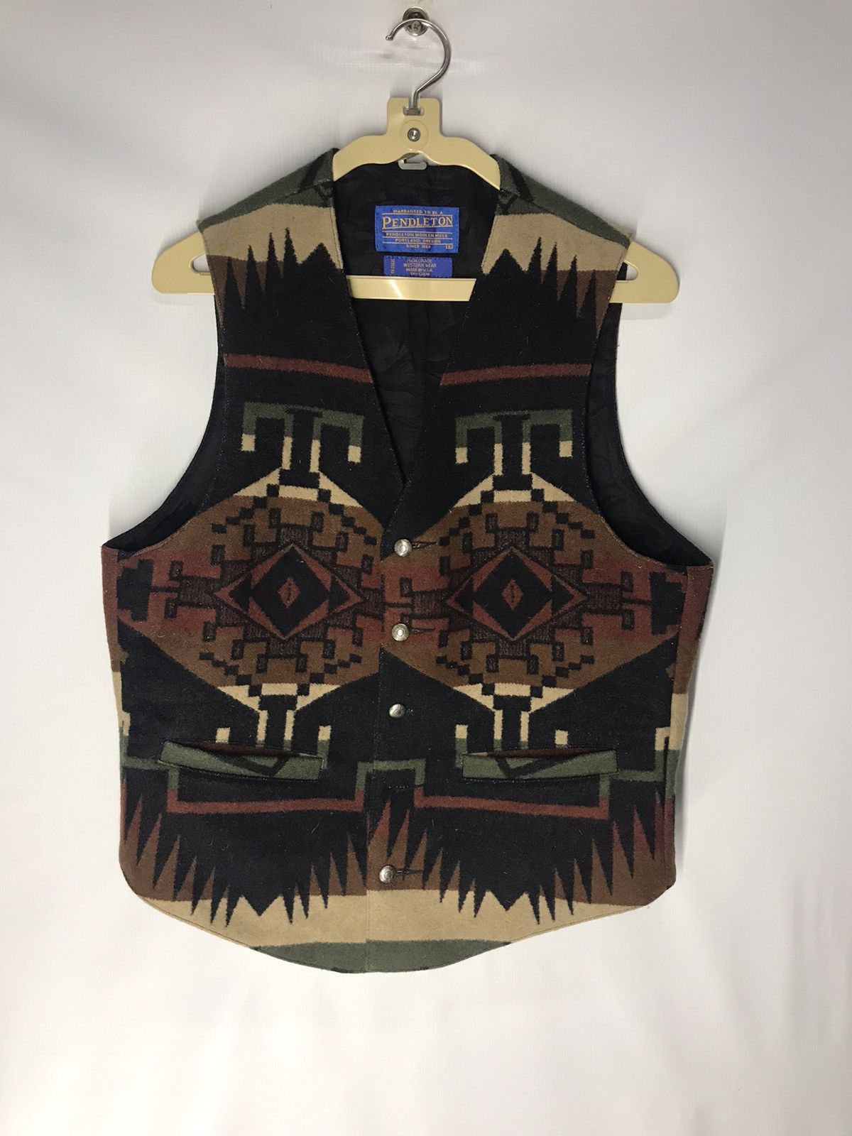 Native × Pendleton × Vintage Peldleton wool vest button up Size US S / EU 44-46 / 1 - 7 Thumbnail