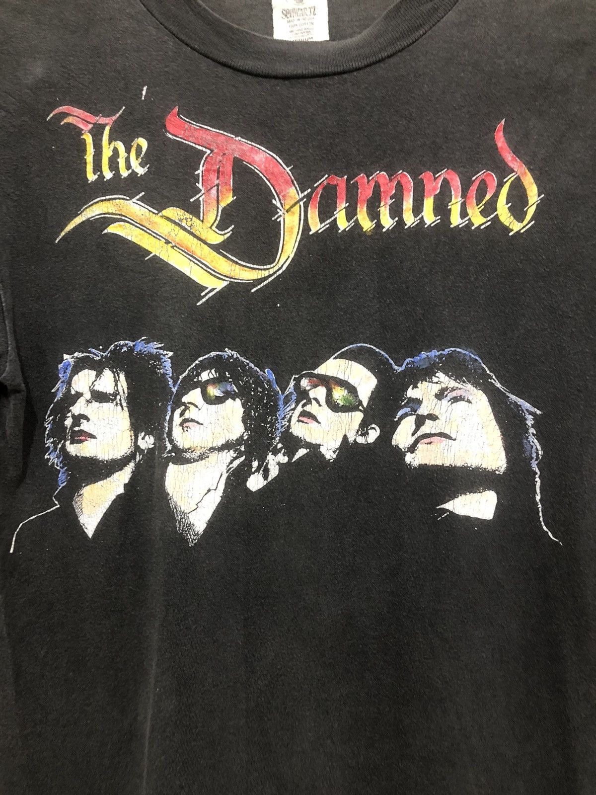 Band Tees Vintage 90s The Damned Sun Faded Punk Tee Size US M / EU 48-50 / 2 - 6 Thumbnail