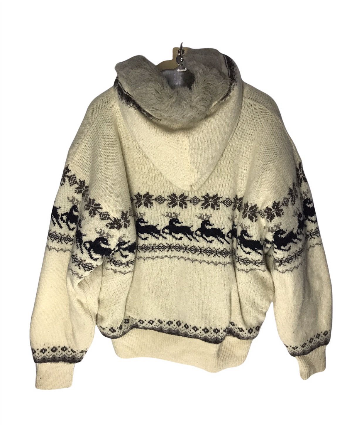 Vintage Vintage knitwear printed jacket fur hoodie by rio brothers Size US M / EU 48-50 / 2 - 2 Thumbnail