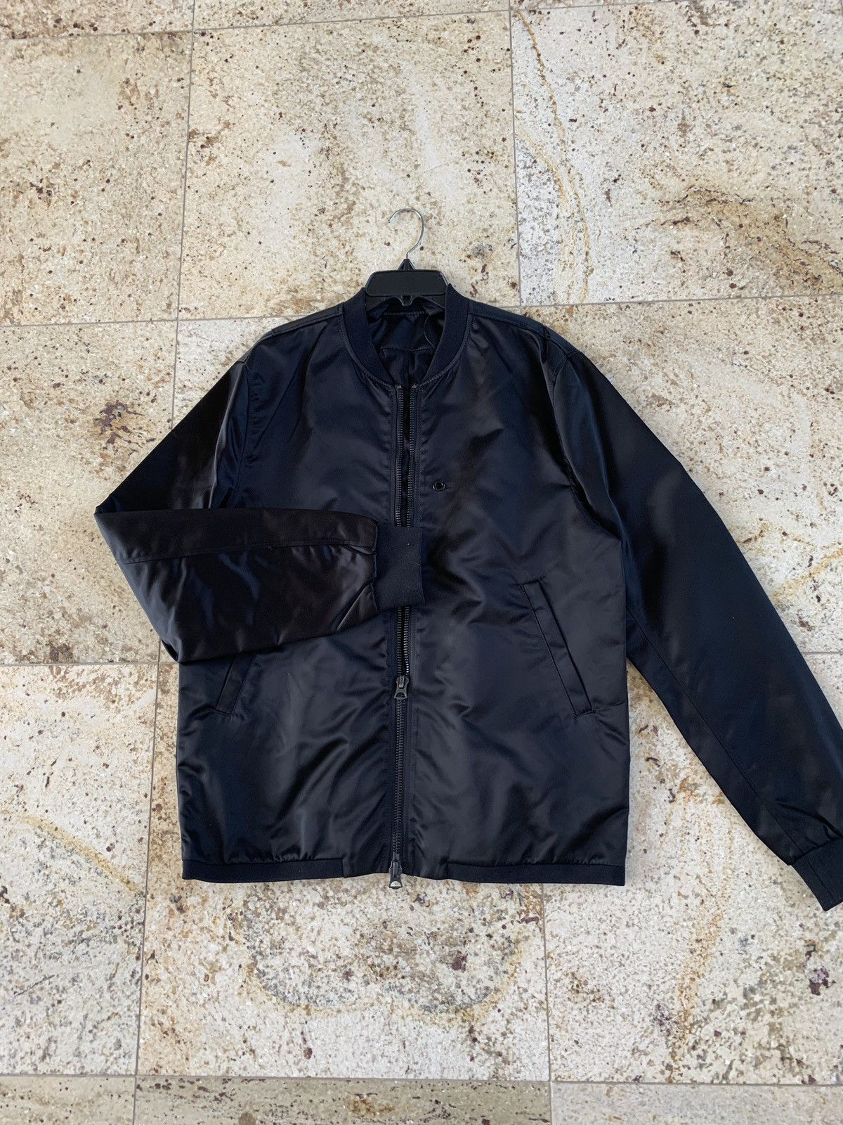 Selo Light Padded Bomber Jacket in Black