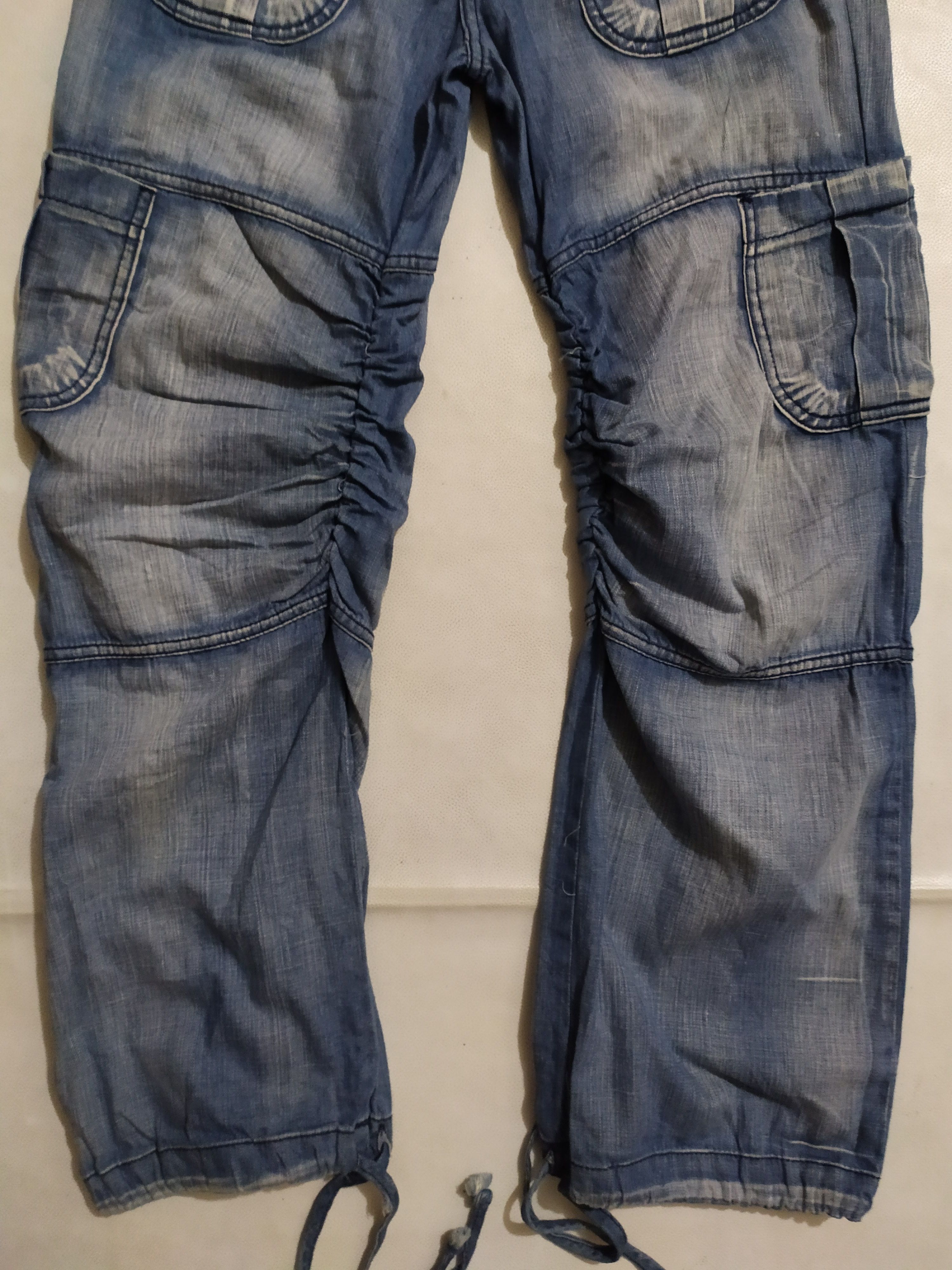 Japanese Brand 🔥Born74 & Friends Pants Wrinkles Knee Design Size US 29 - 3 Thumbnail