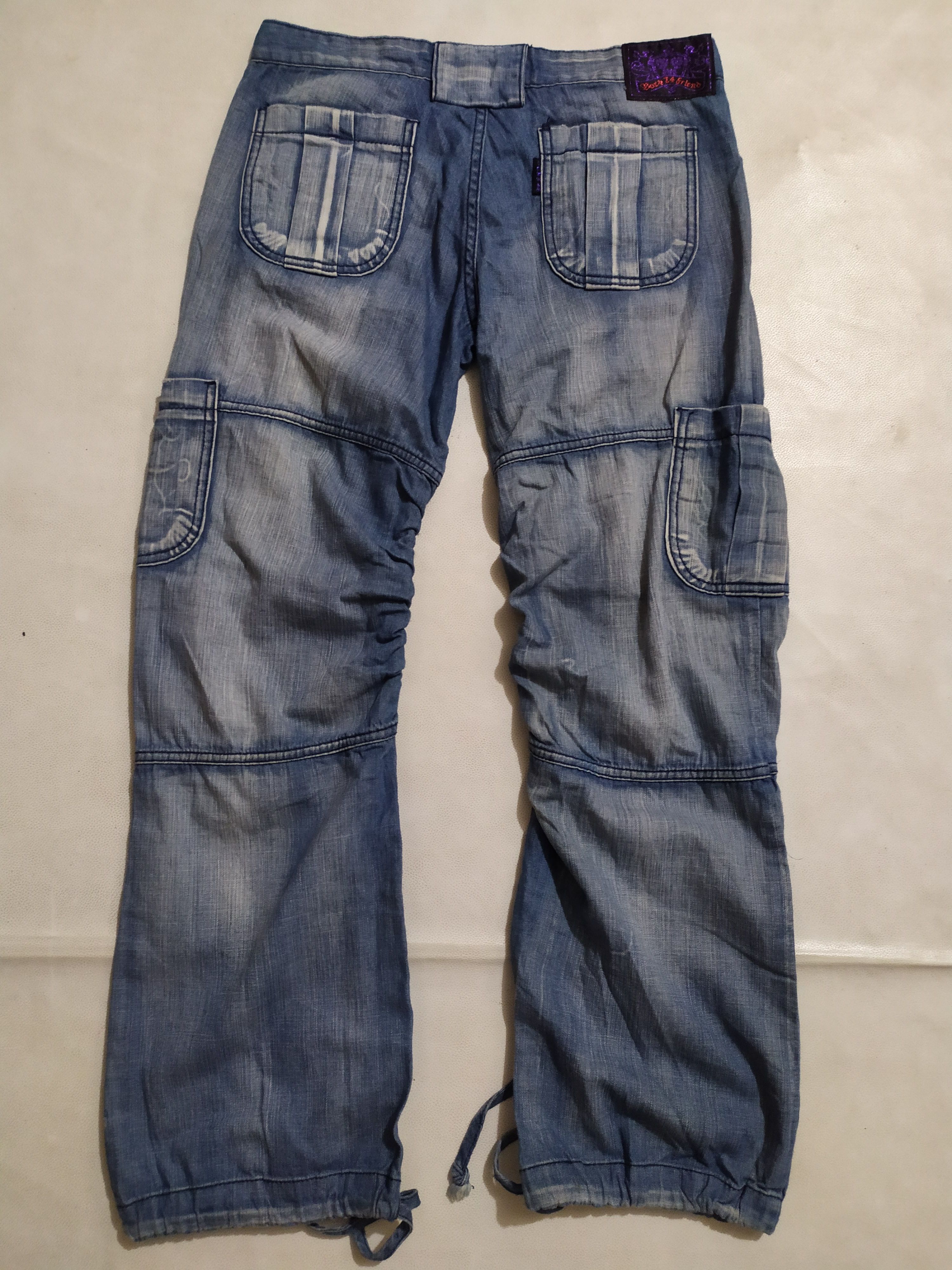 Japanese Brand 🔥Born74 & Friends Pants Wrinkles Knee Design Size US 29 - 6 Thumbnail