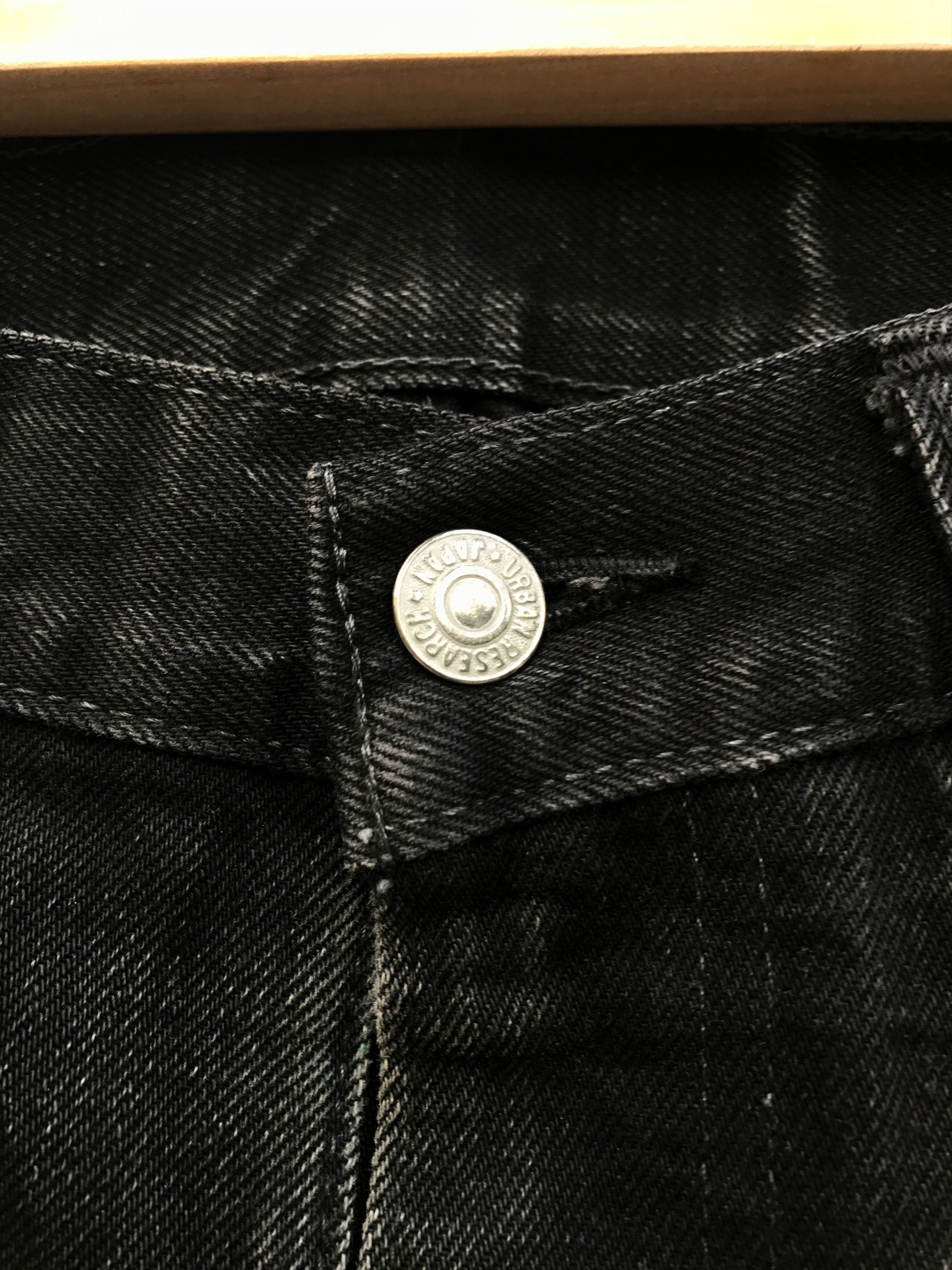 URBAN RESEARCH DOORS Japanese Selvedge Urban Research Made in Japan Black Denim Size US 33 - 7 Thumbnail