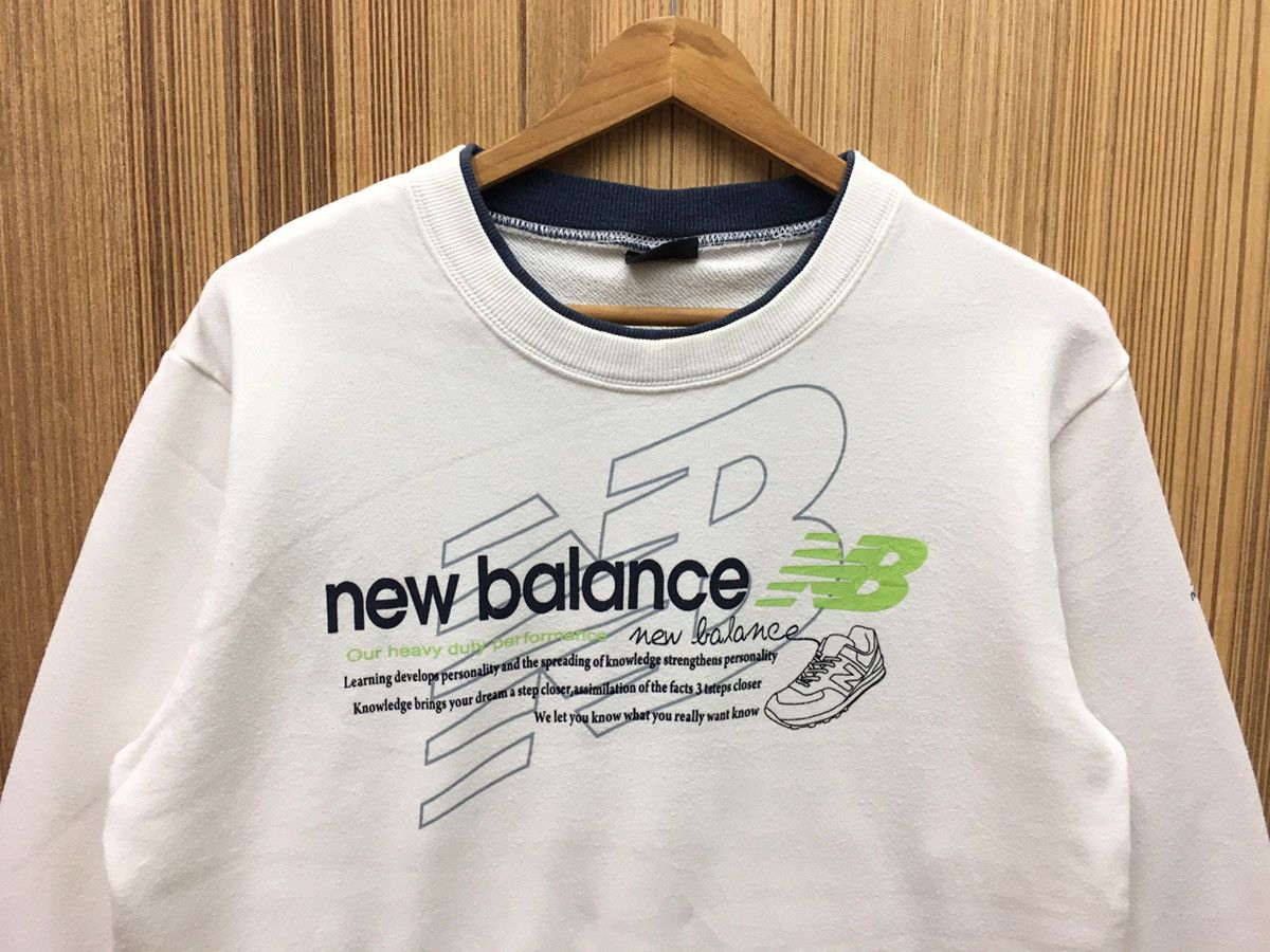 New Balance × Vintage Vintage New Balance Big Logo Sweatshirt Size US M / EU 48-50 / 2 - 2 Thumbnail