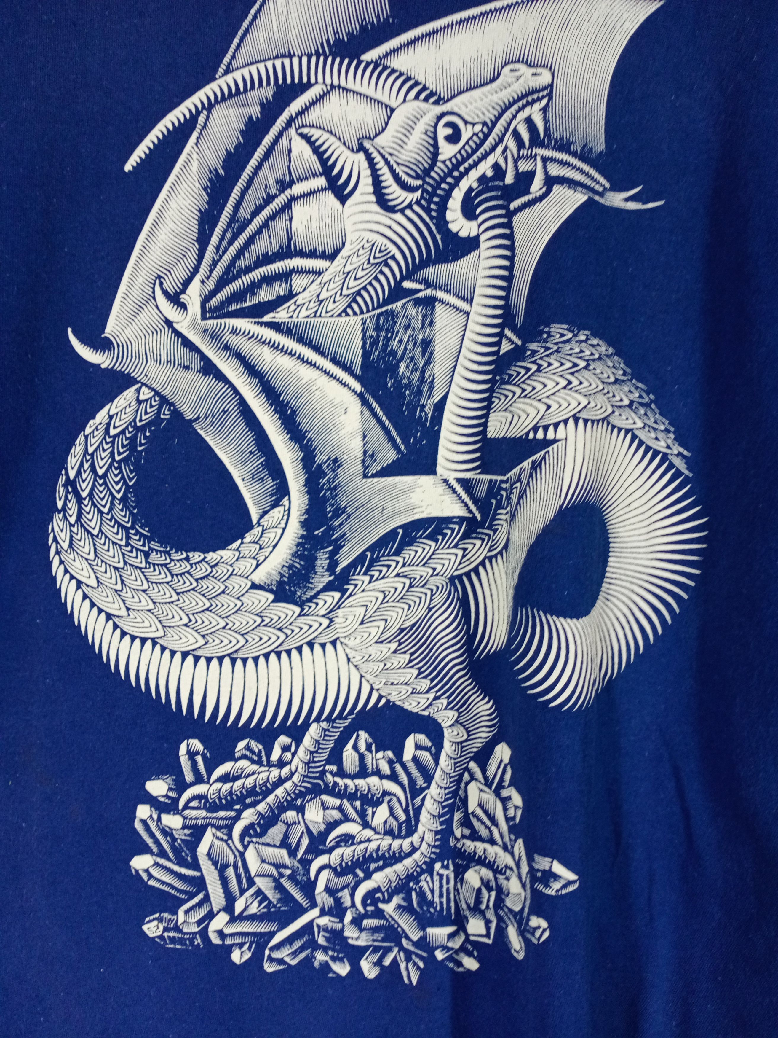 90s Escher ドラゴンTシャツ L