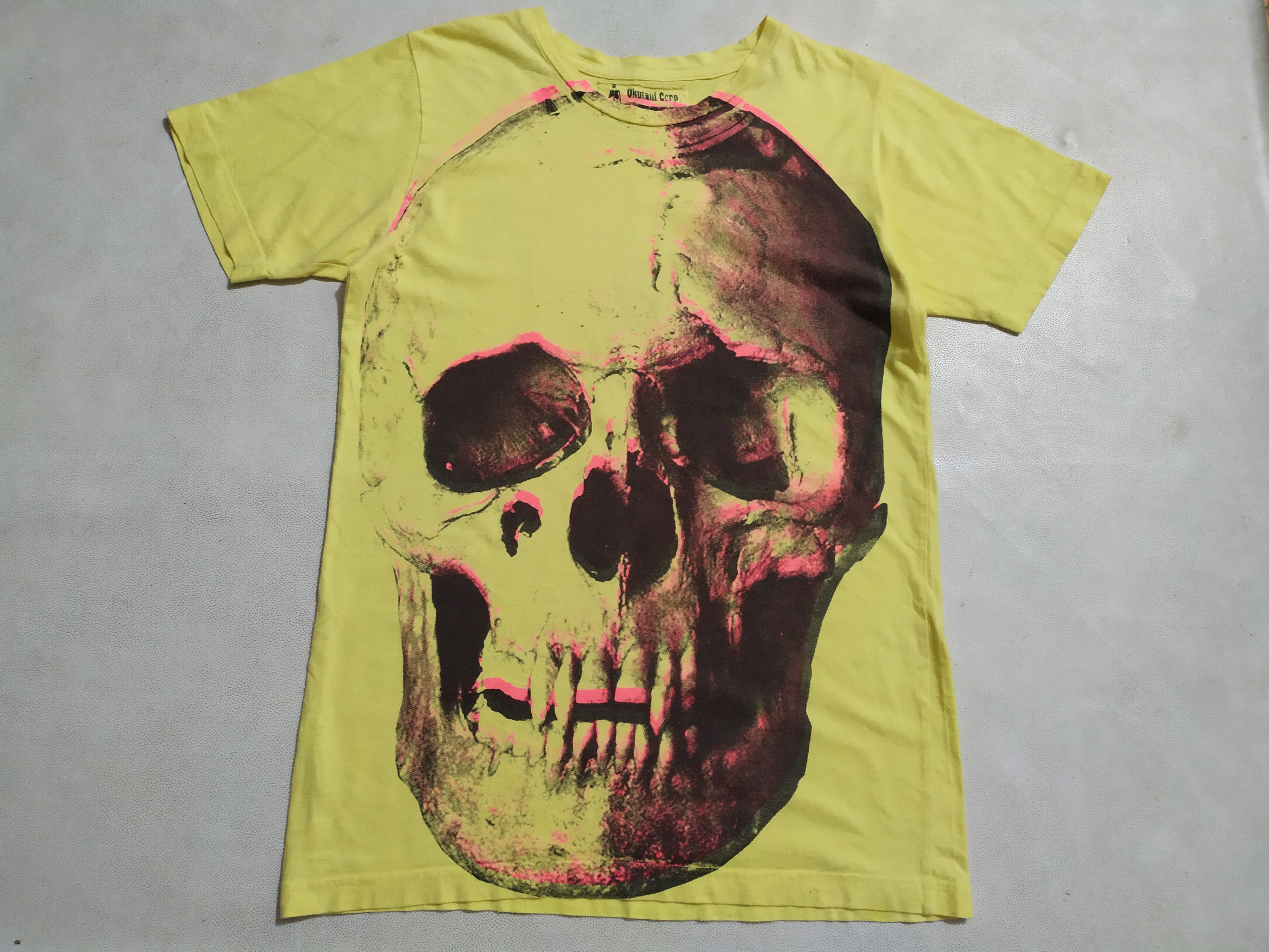 Japanese Brand Okutani Flesh Imp Skull Tshirt Size US M / EU 48-50 / 2 - 1 Thumbnail