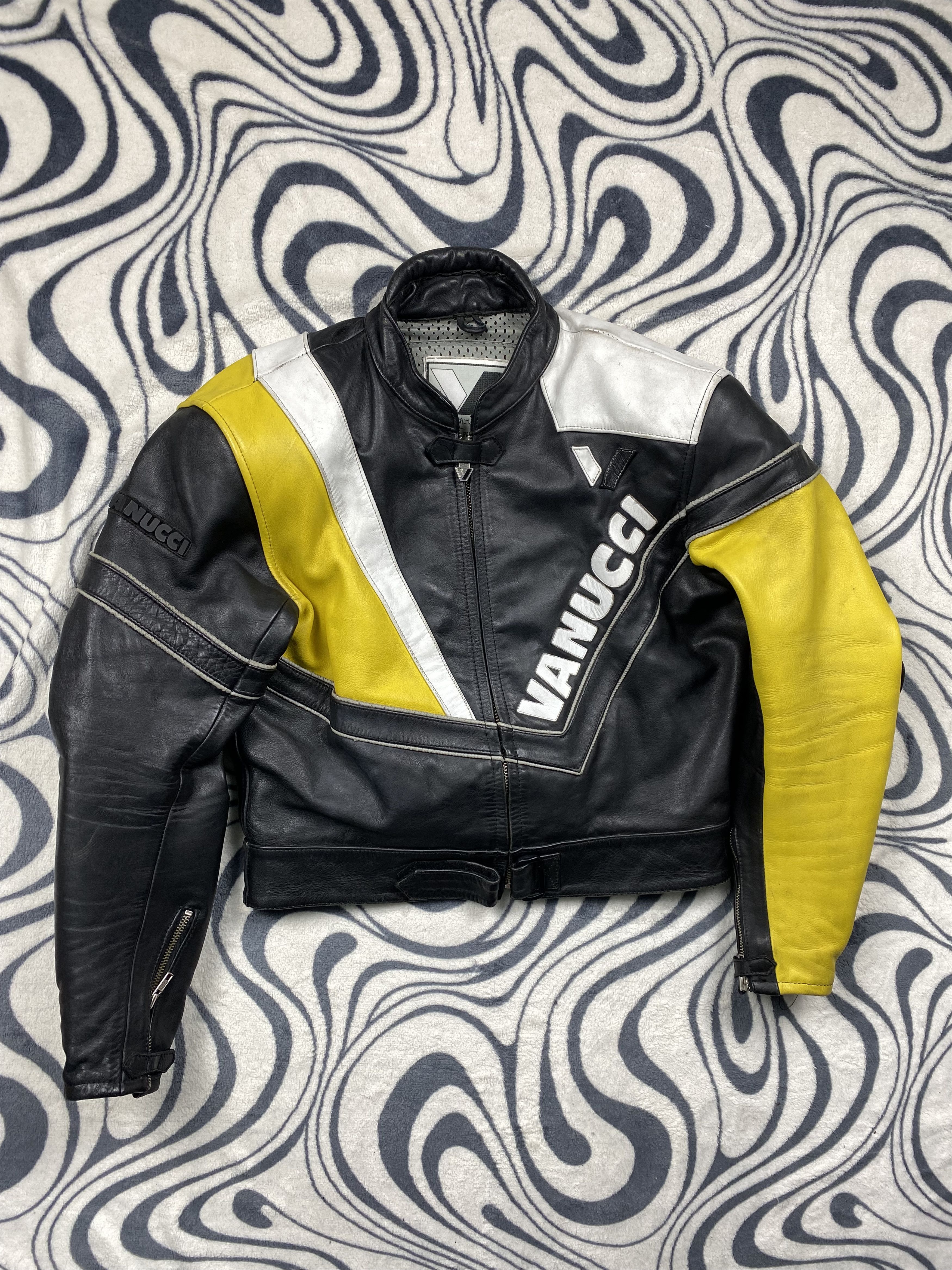 Other Vanucci Vintage Racing Team Leather Jacket Size US M / EU 48-50 / 2 - 1 Thumbnail