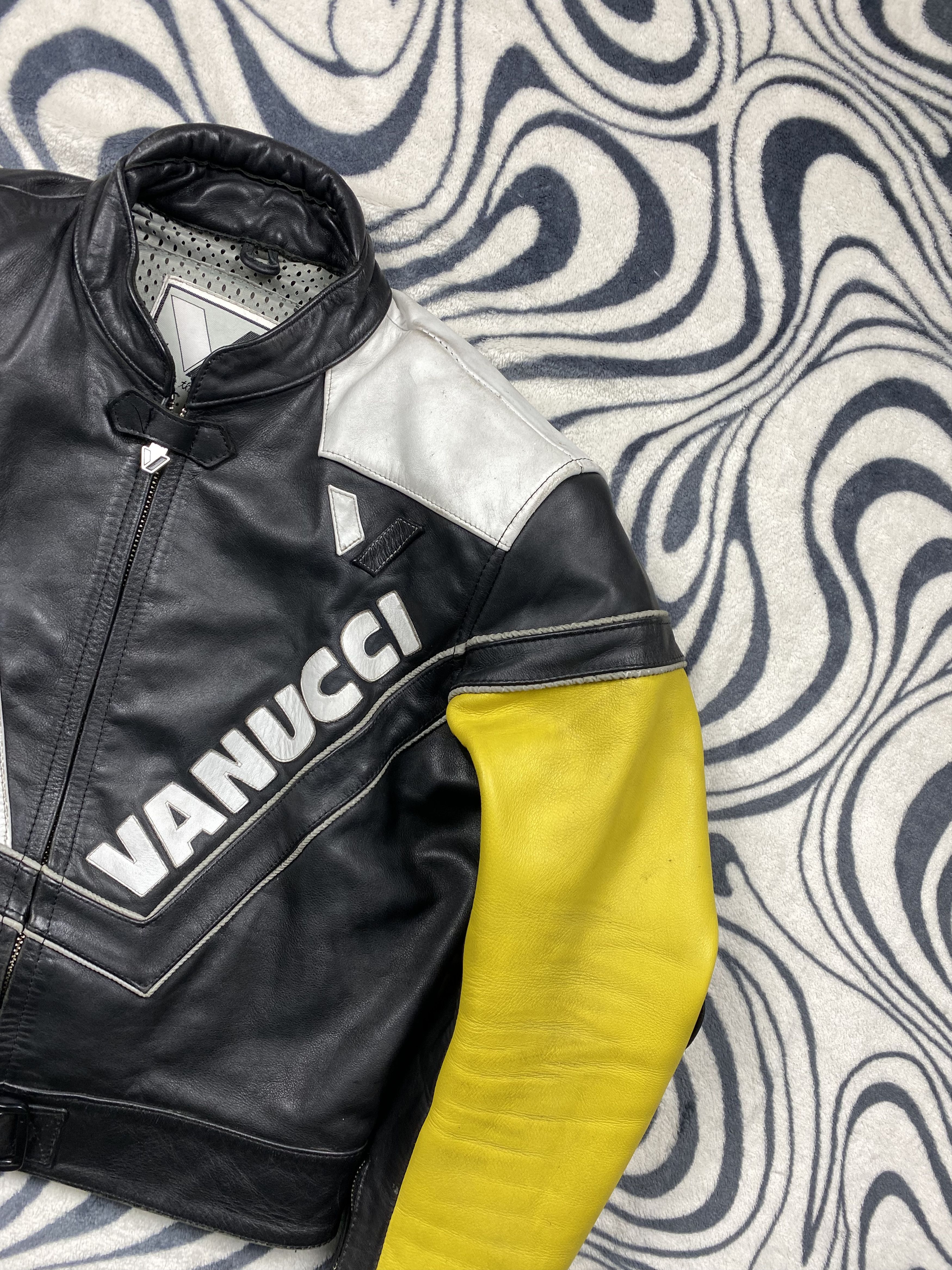Other Vanucci Vintage Racing Team Leather Jacket Size US M / EU 48-50 / 2 - 2 Thumbnail