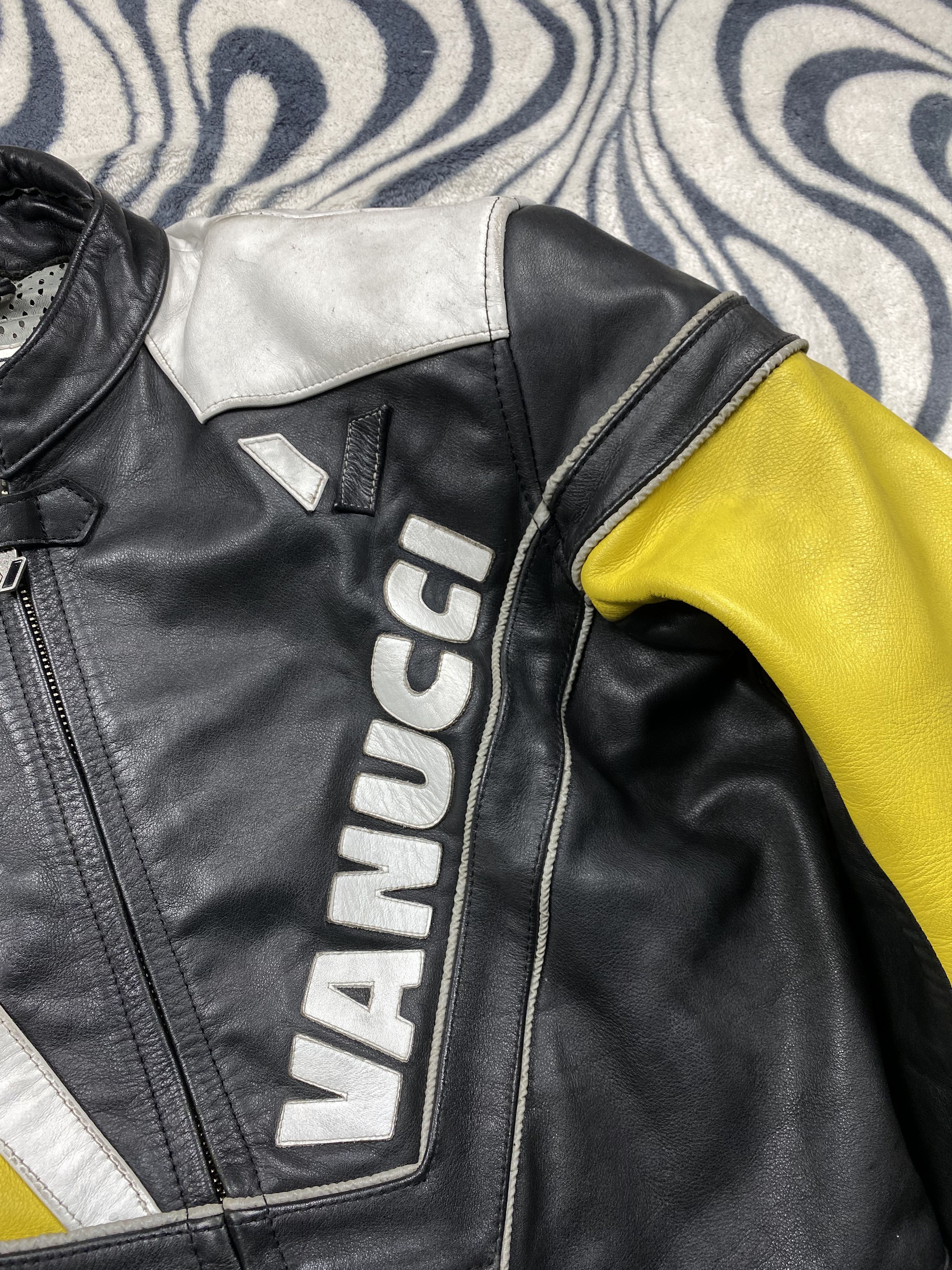 Other Vanucci Vintage Racing Team Leather Jacket Size US M / EU 48-50 / 2 - 3 Thumbnail