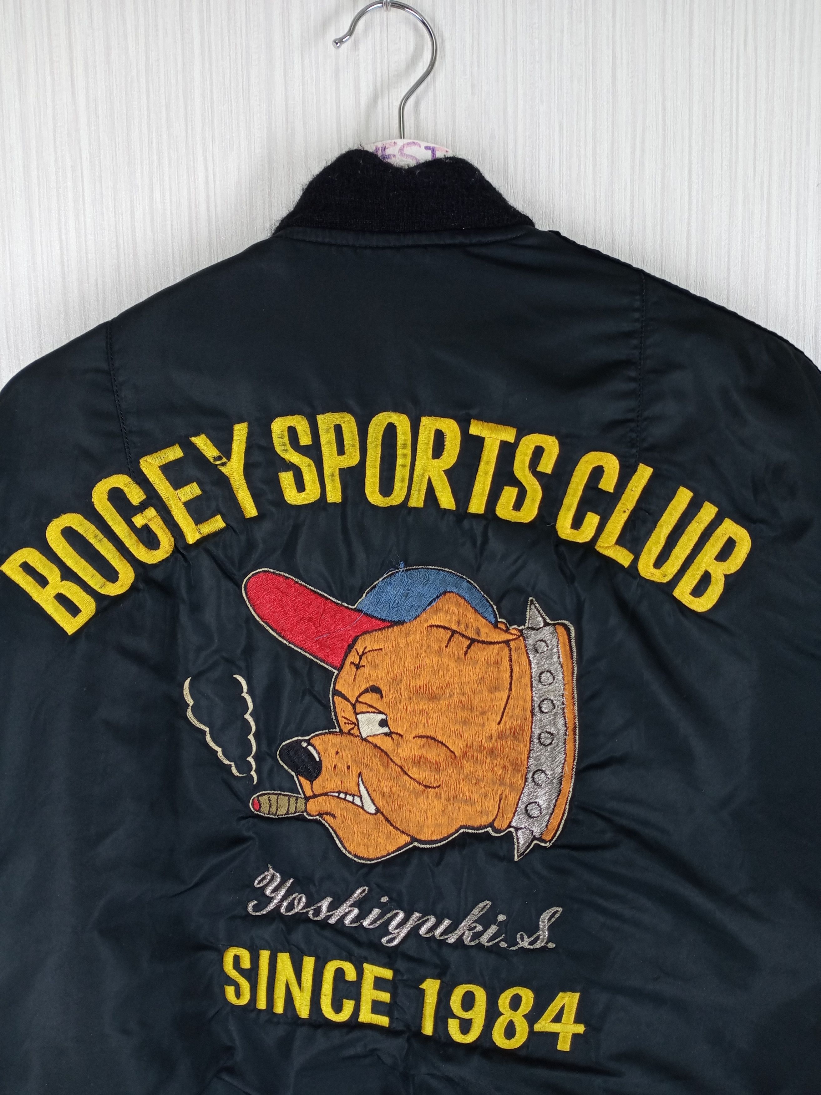 Alpha Industries Vintage 90s Bogey Sports Club MA -1 Alpha Industries Jacket Size US XL / EU 56 / 4 - 3 Thumbnail