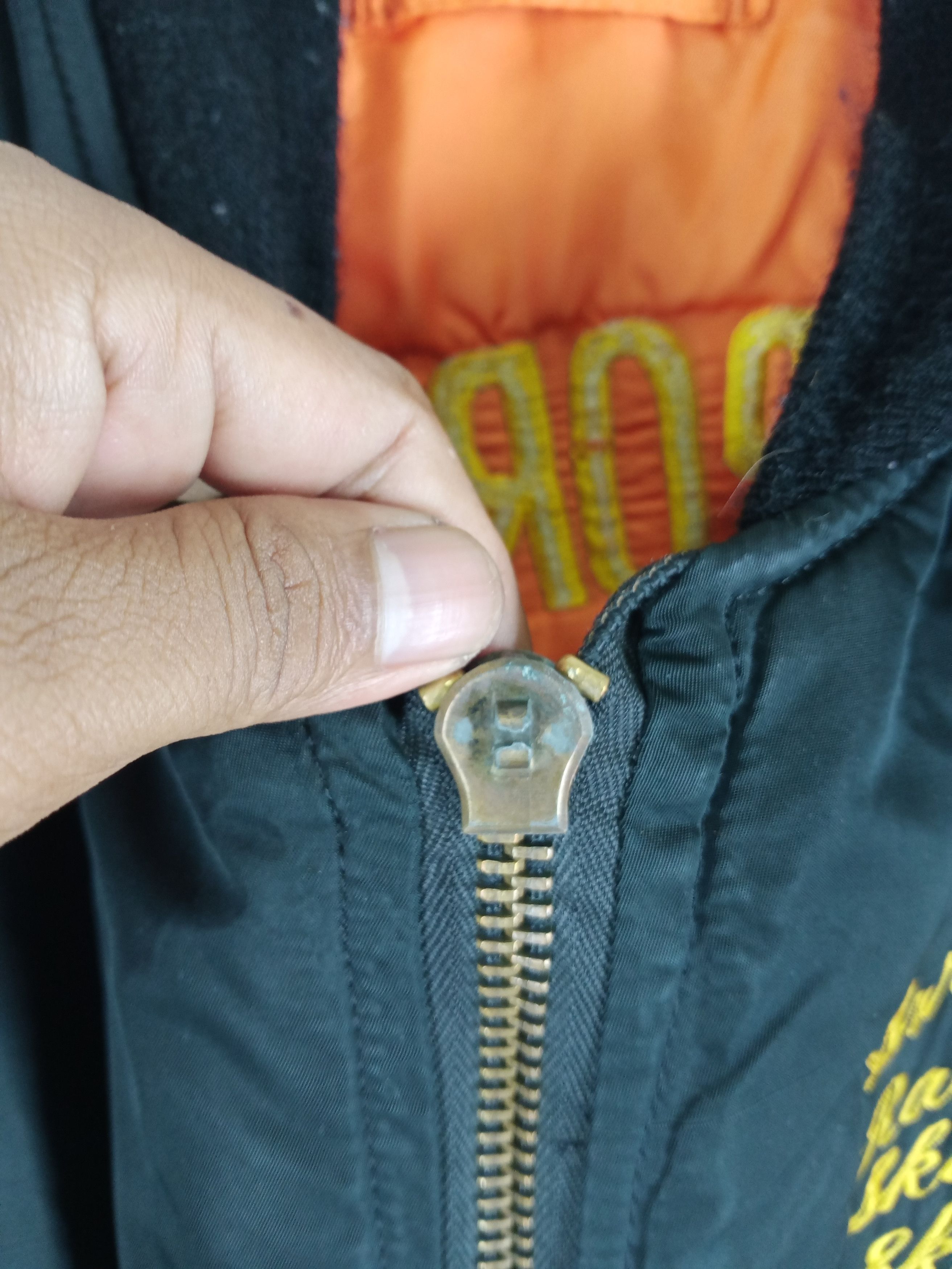 Alpha Industries Vintage 90s Bogey Sports Club MA -1 Alpha Industries Jacket Size US XL / EU 56 / 4 - 4 Thumbnail