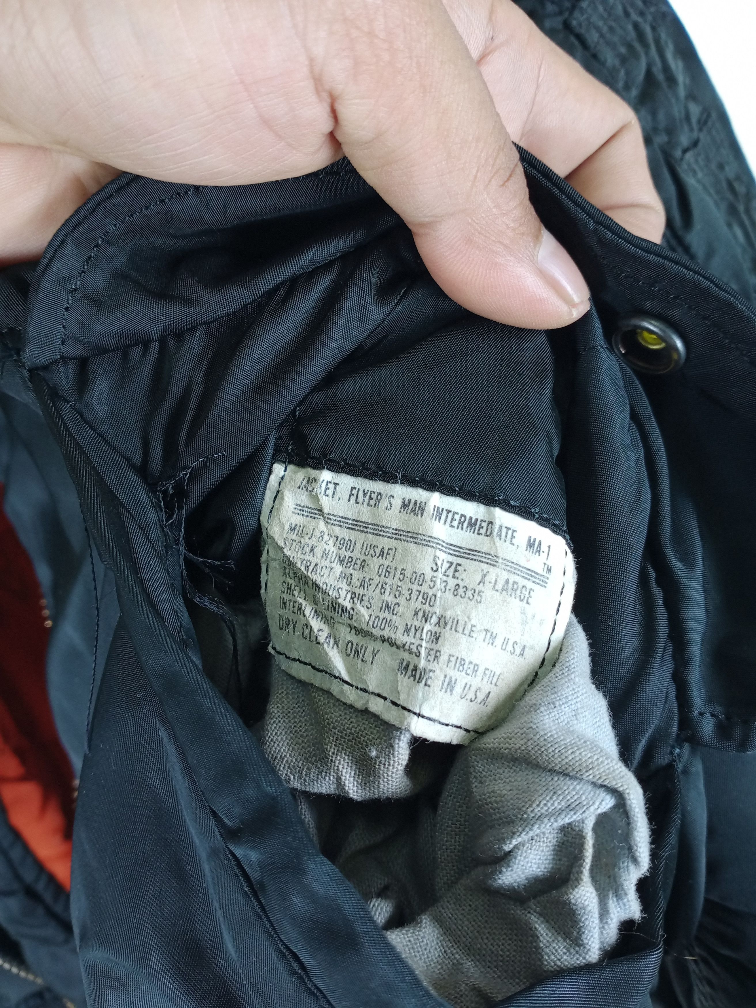 Alpha Industries Vintage 90s Bogey Sports Club MA -1 Alpha Industries Jacket Size US XL / EU 56 / 4 - 8 Thumbnail