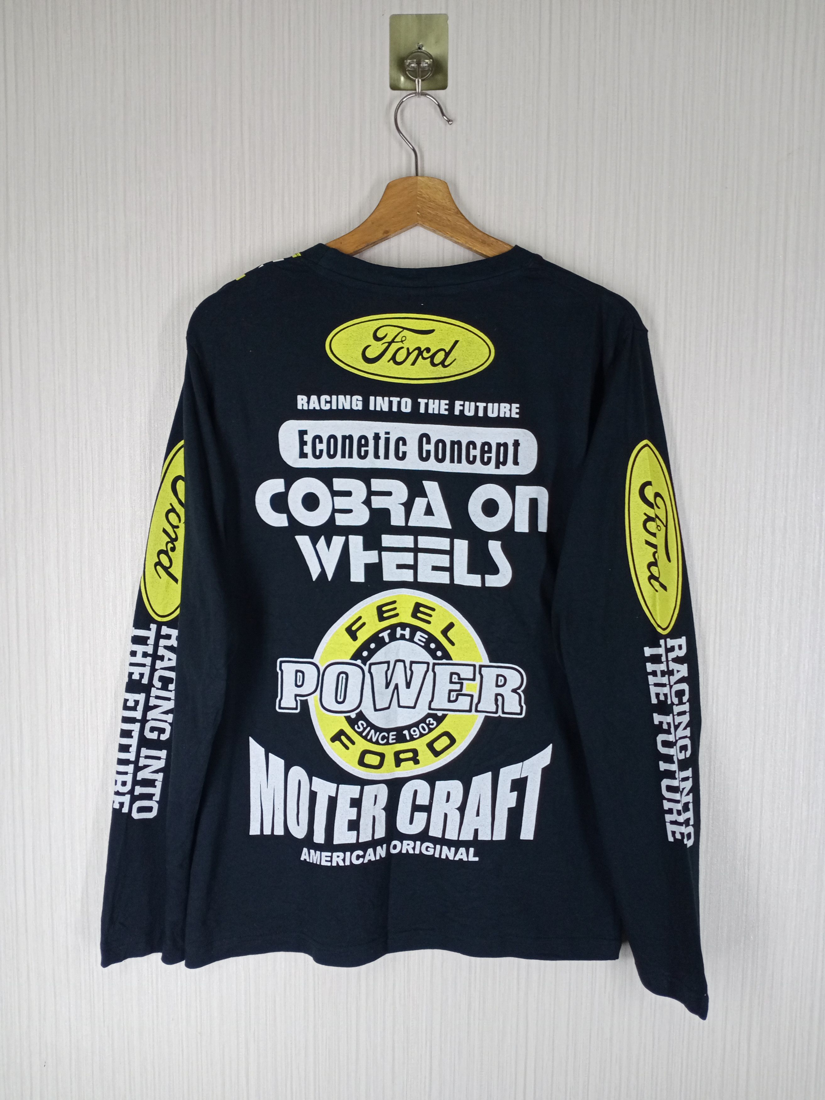 Ford Vintage Ford Racing Overprint Long Sleeve Tshirt Size US M / EU 48-50 / 2 - 2 Thumbnail