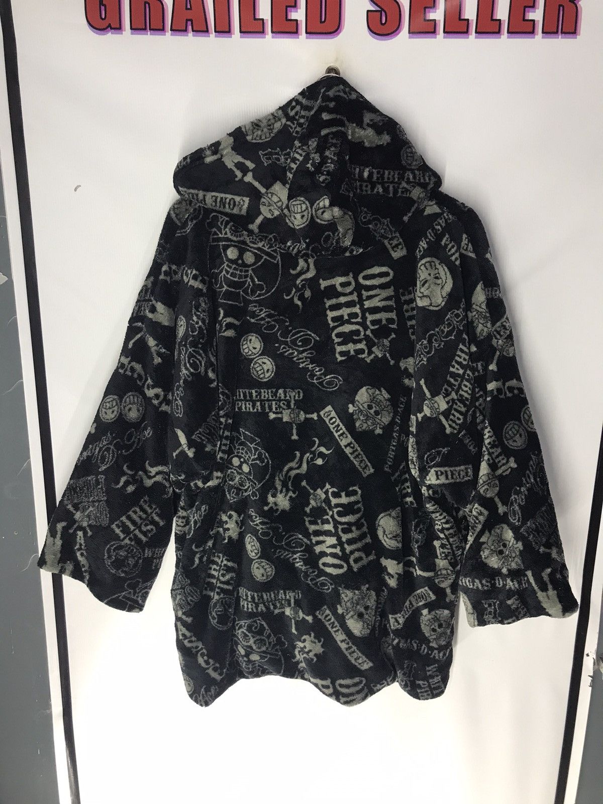 Anime × Komono × One Piece One piece fullprint fleece kimono hoodie Size US L / EU 52-54 / 3 - 8 Thumbnail