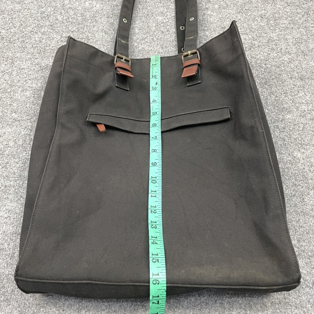 Japanese Brand × Vintage Super Black Japanese Brand Denim Tote Bag Size ONE SIZE - 3 Thumbnail