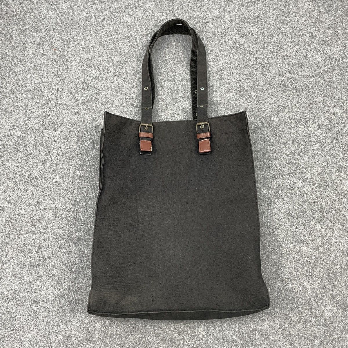 Japanese Brand × Vintage Super Black Japanese Brand Denim Tote Bag Size ONE SIZE - 2 Thumbnail