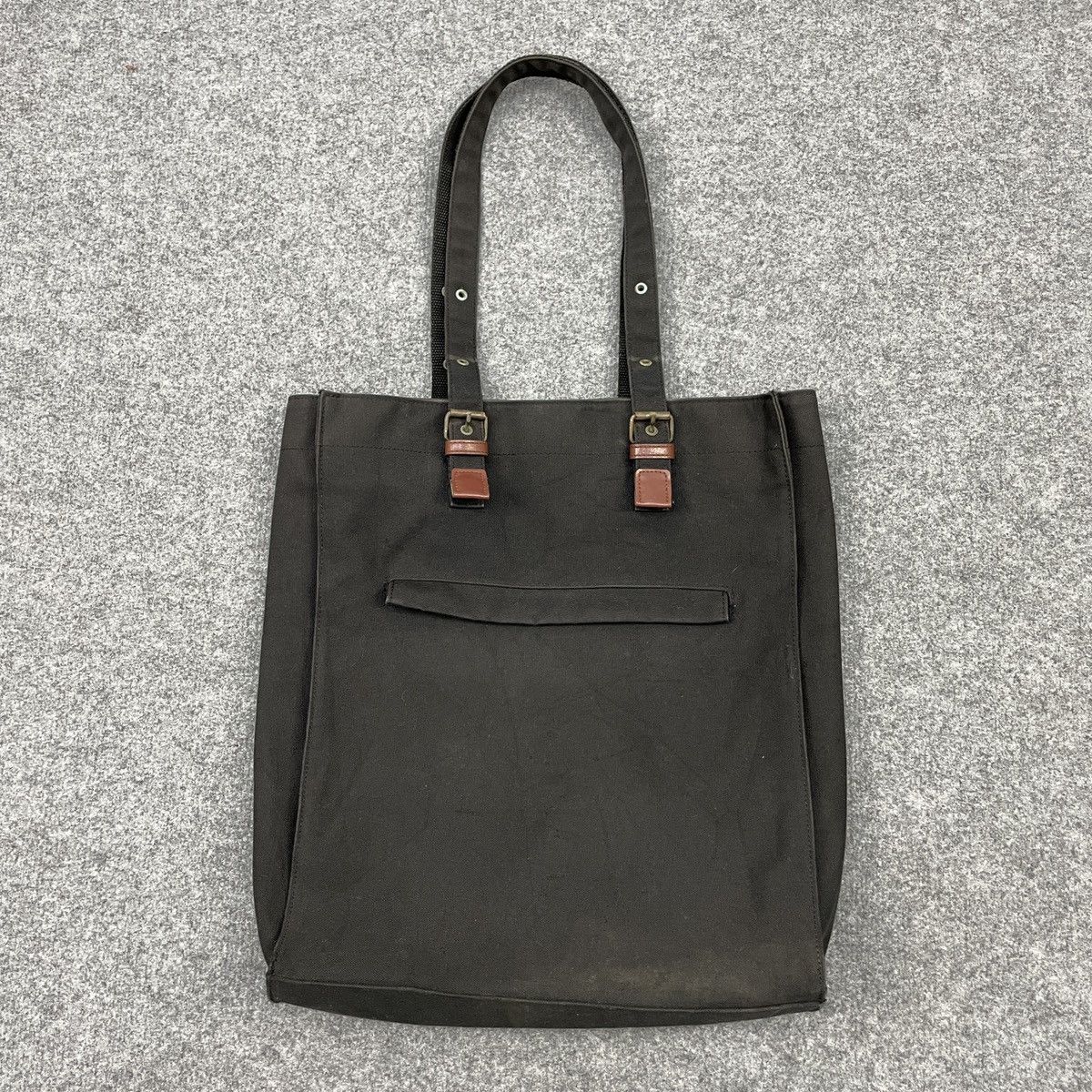 Japanese Brand × Vintage Super Black Japanese Brand Denim Tote Bag Size ONE SIZE - 1 Thumbnail