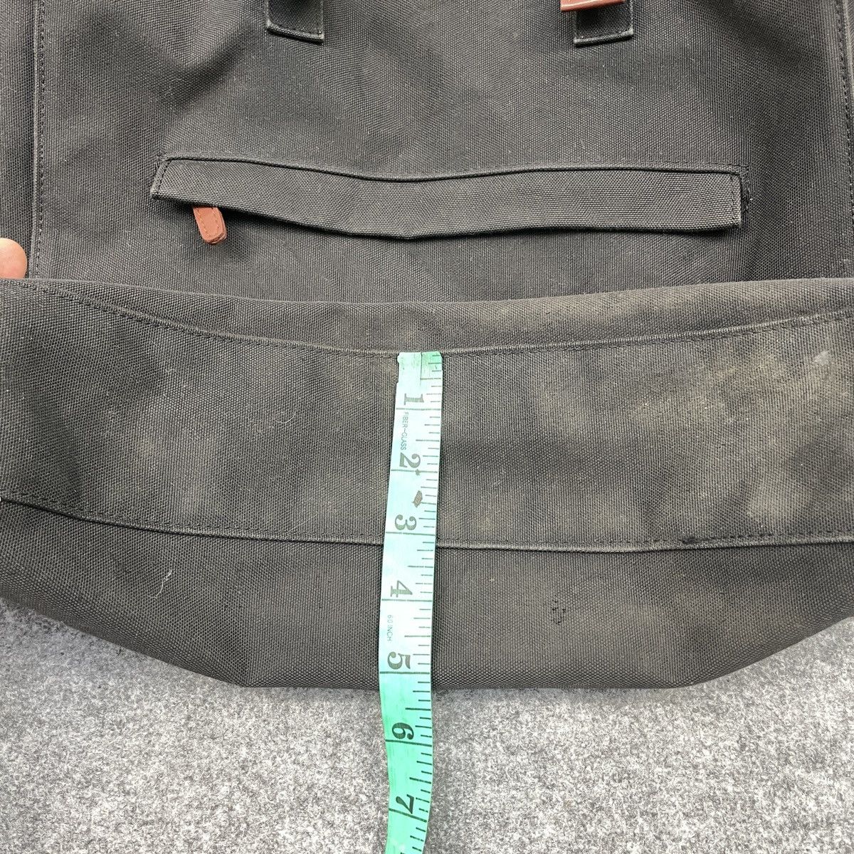 Japanese Brand × Vintage Super Black Japanese Brand Denim Tote Bag Size ONE SIZE - 6 Thumbnail