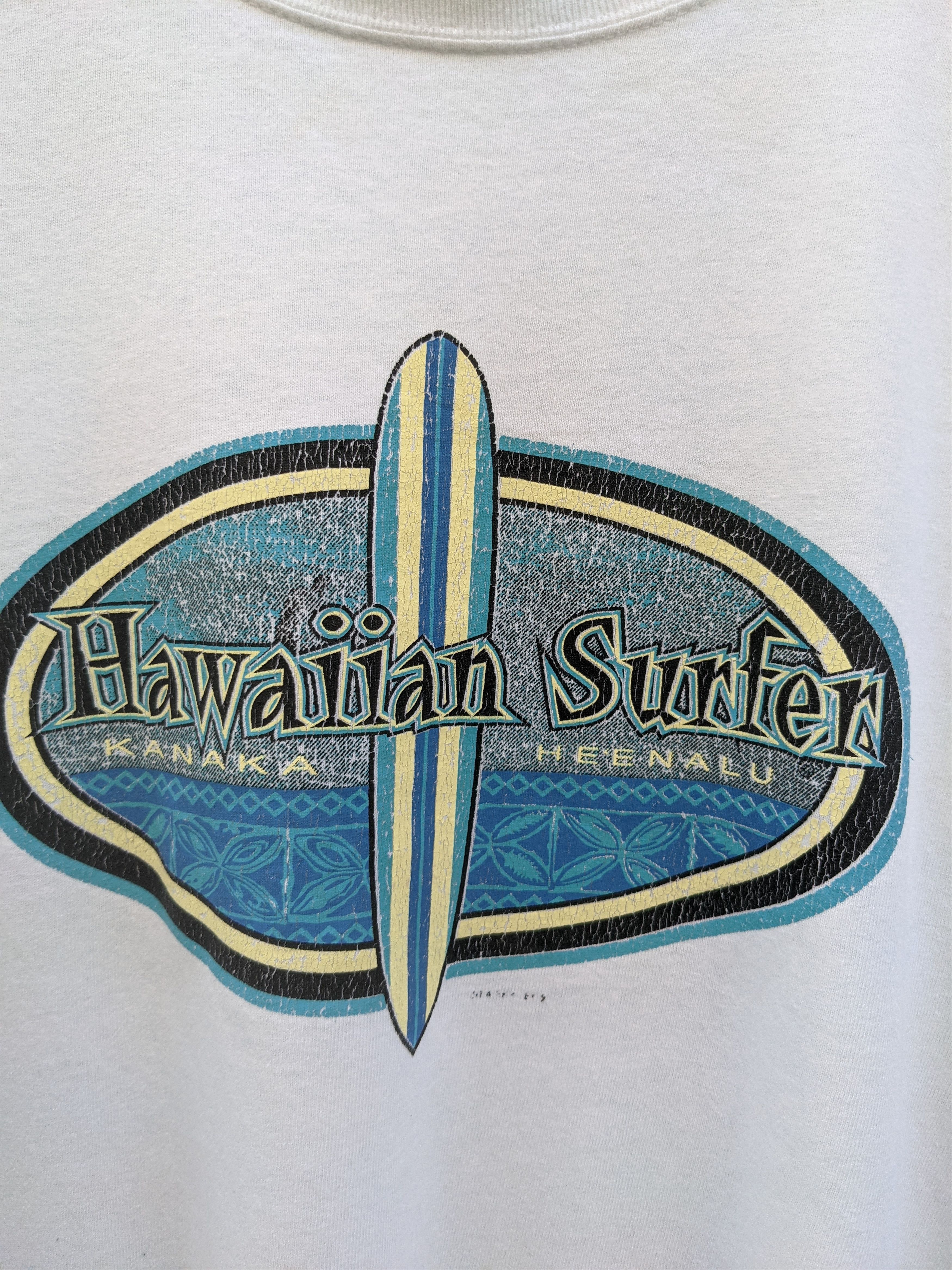 Anvil × Vintage Vintage 90's Hawaiian Surfer Kanaka Heenalu Size US M / EU 48-50 / 2 - 5 Thumbnail