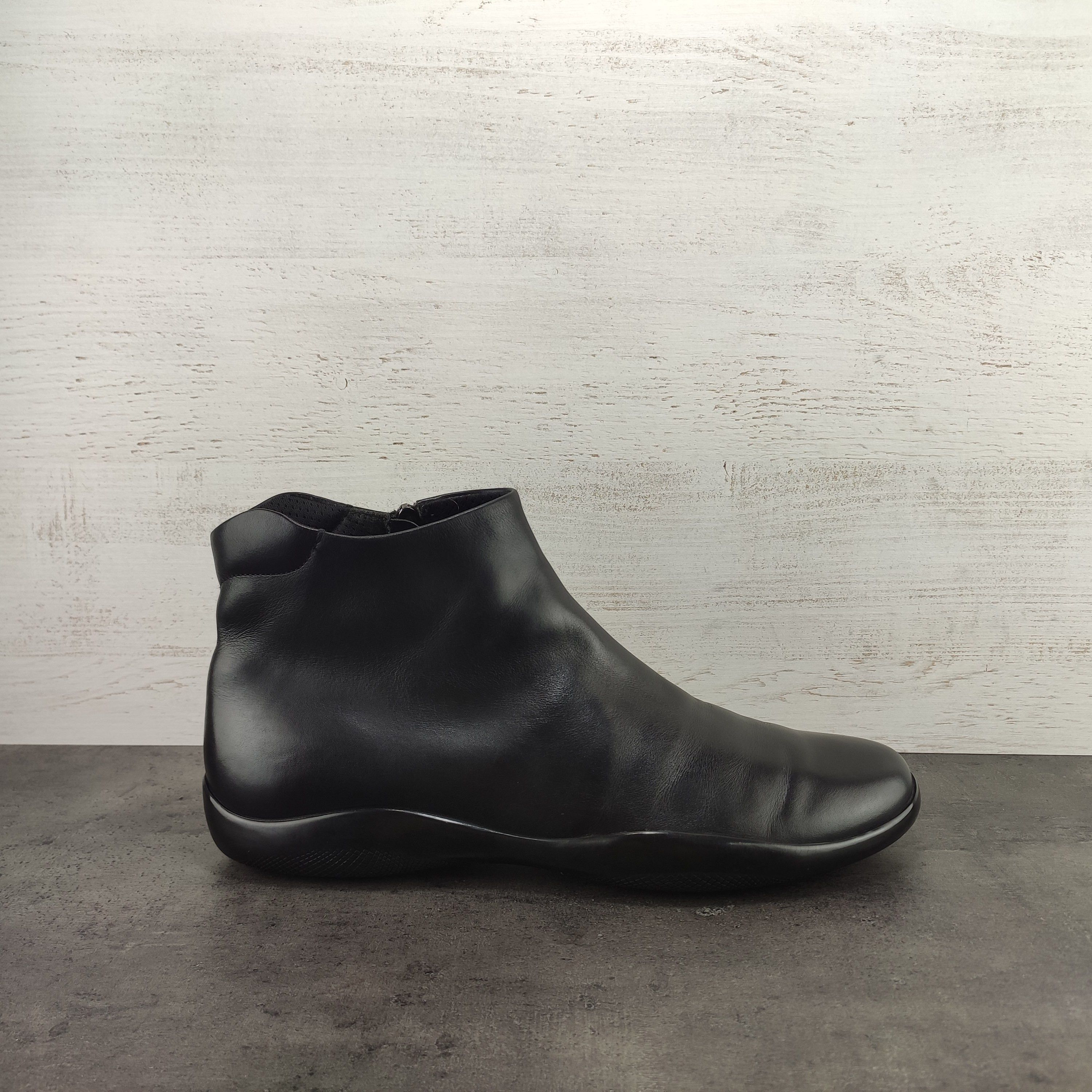 Prada Leather Zip Ankle-Booties | Neiman Marcus