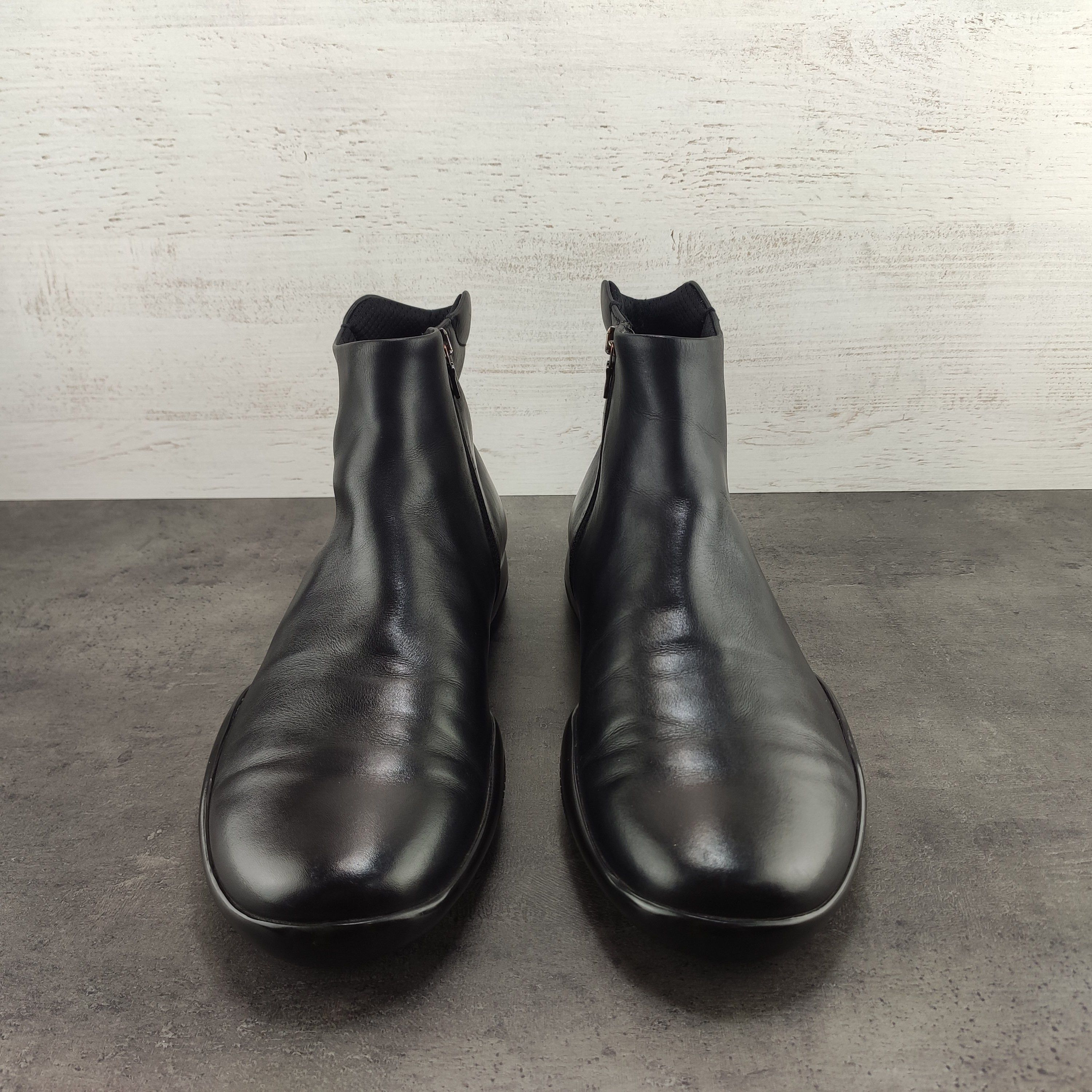 Prada Prada Sport Mens Black Leather Zip Ankle Boots Size US 10 / EU 43 - 3 Thumbnail