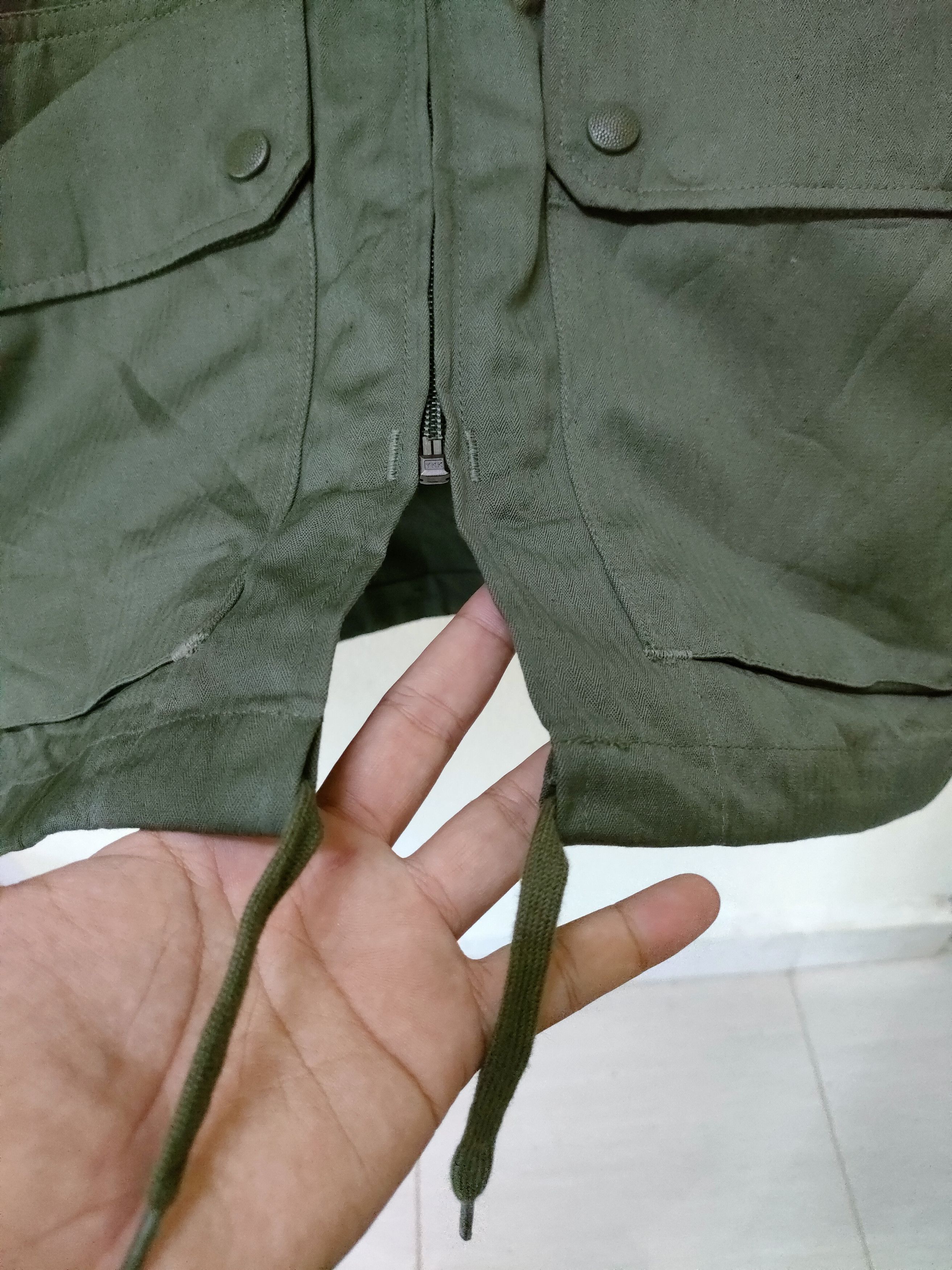 Nigel Cabourn × Vintage Vintage France Military Herringbone Twill Jacket Size US M / EU 48-50 / 2 - 7 Thumbnail